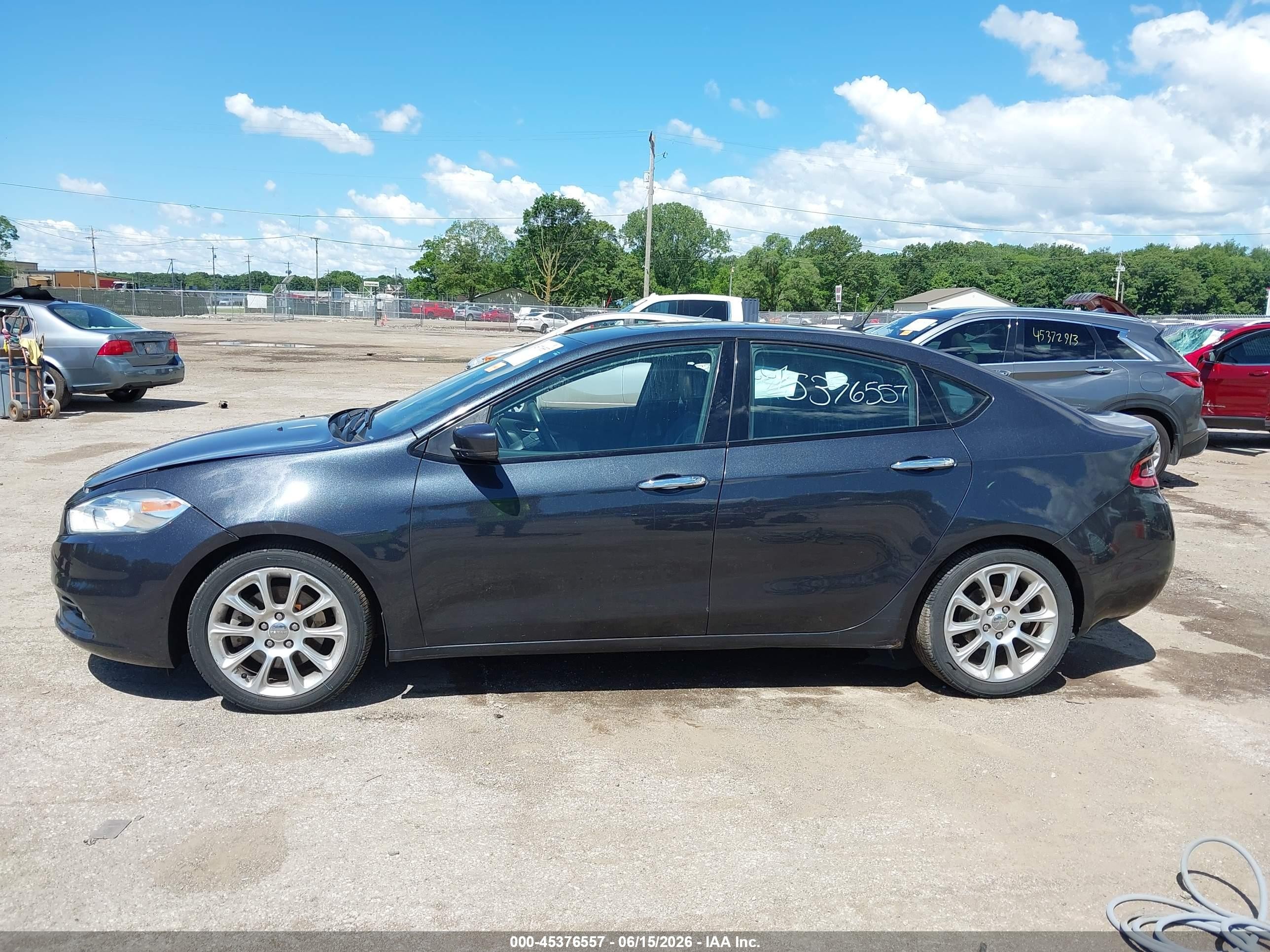 2013 Dodge Dart Limited Black vin: 1C3CDFCA0DD346593