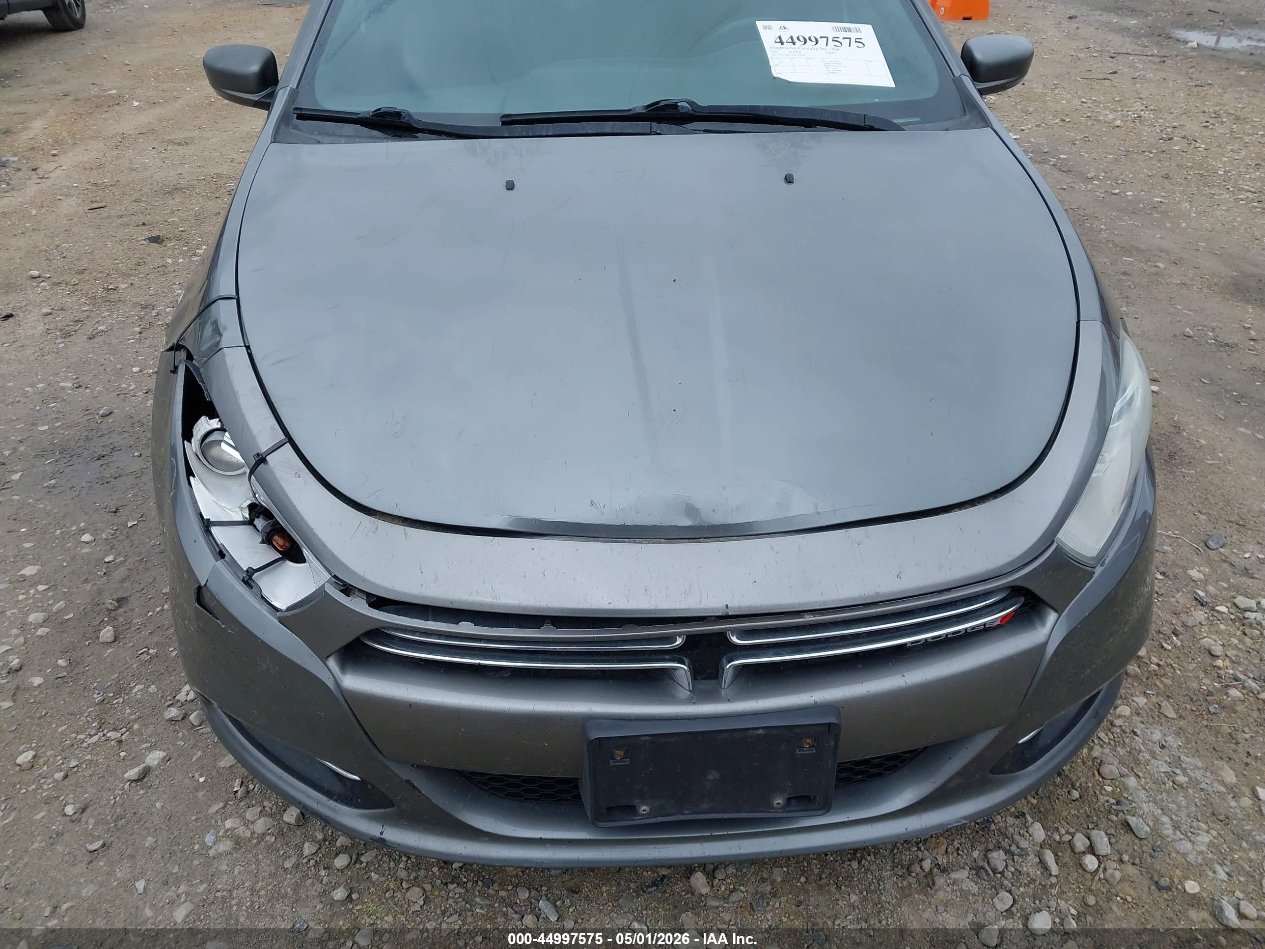 2013 Dodge Dart Limited Серый vin: 1C3CDFCA0DD710883
