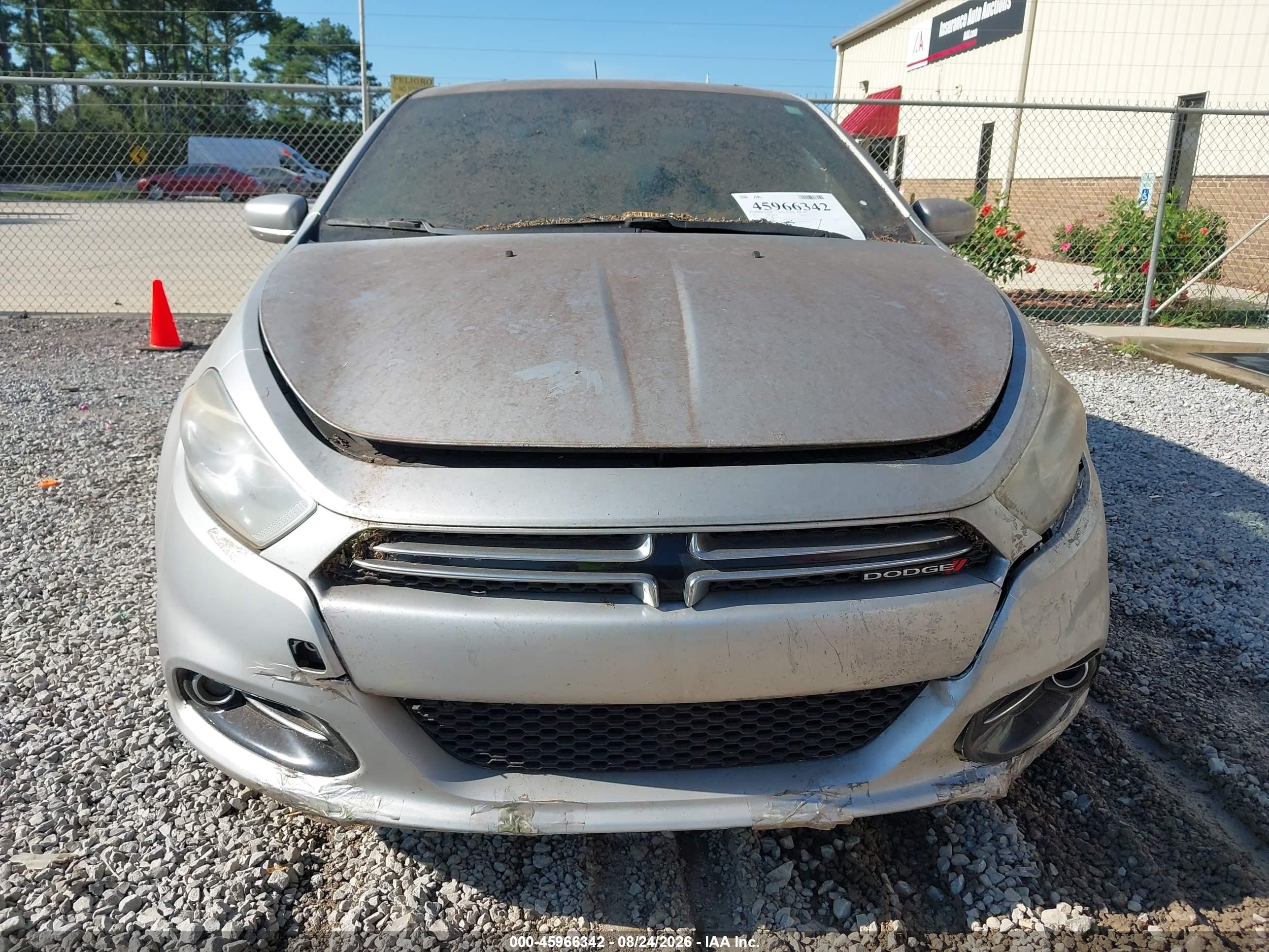 2013 Dodge Dart Limited Silver vin: 1C3CDFCA1DD181637