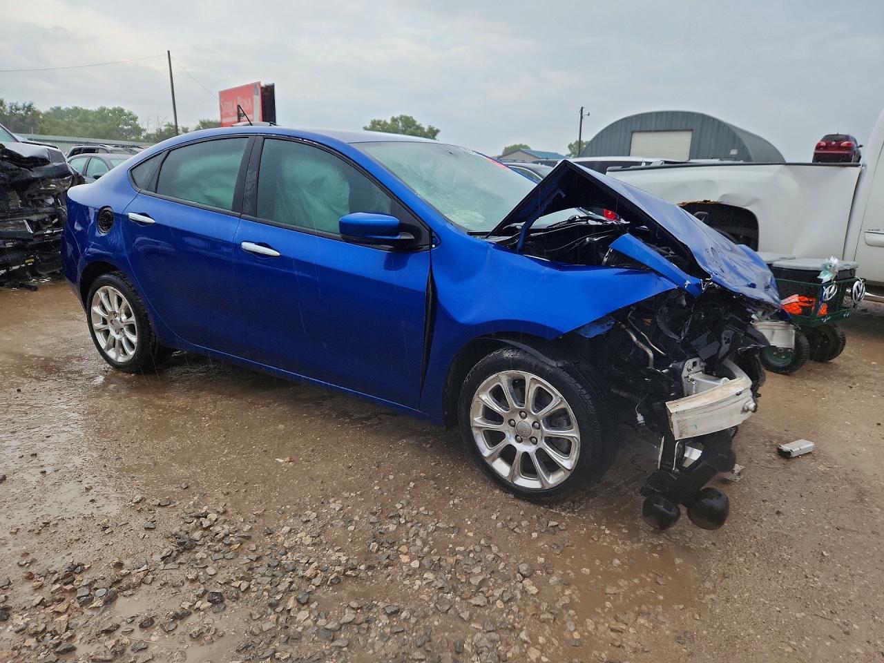 2013 Dodge Dart Limited Blue vin: 1C3CDFCA1DD197689
