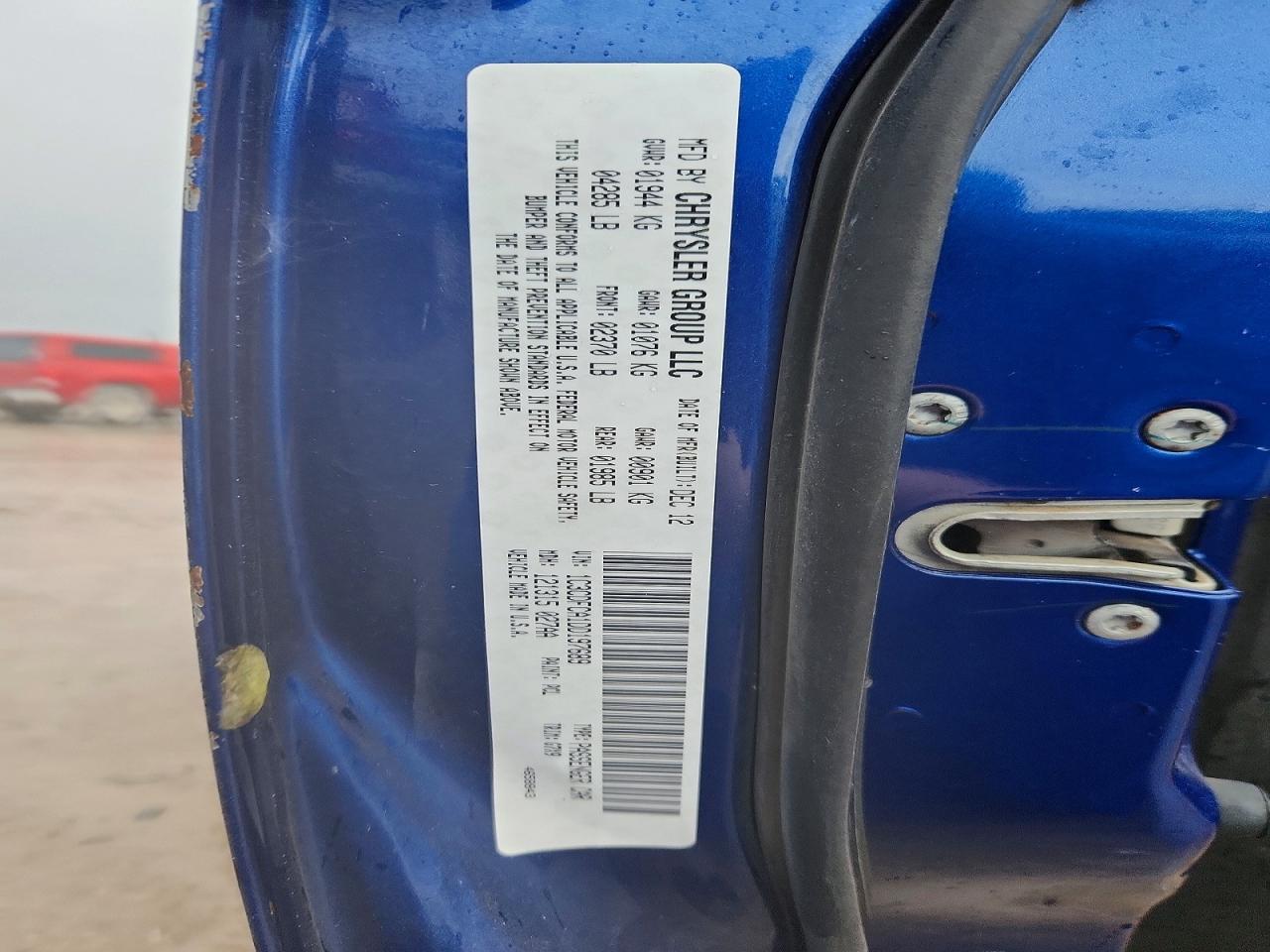 2013 Dodge Dart Limited Blue vin: 1C3CDFCA1DD197689