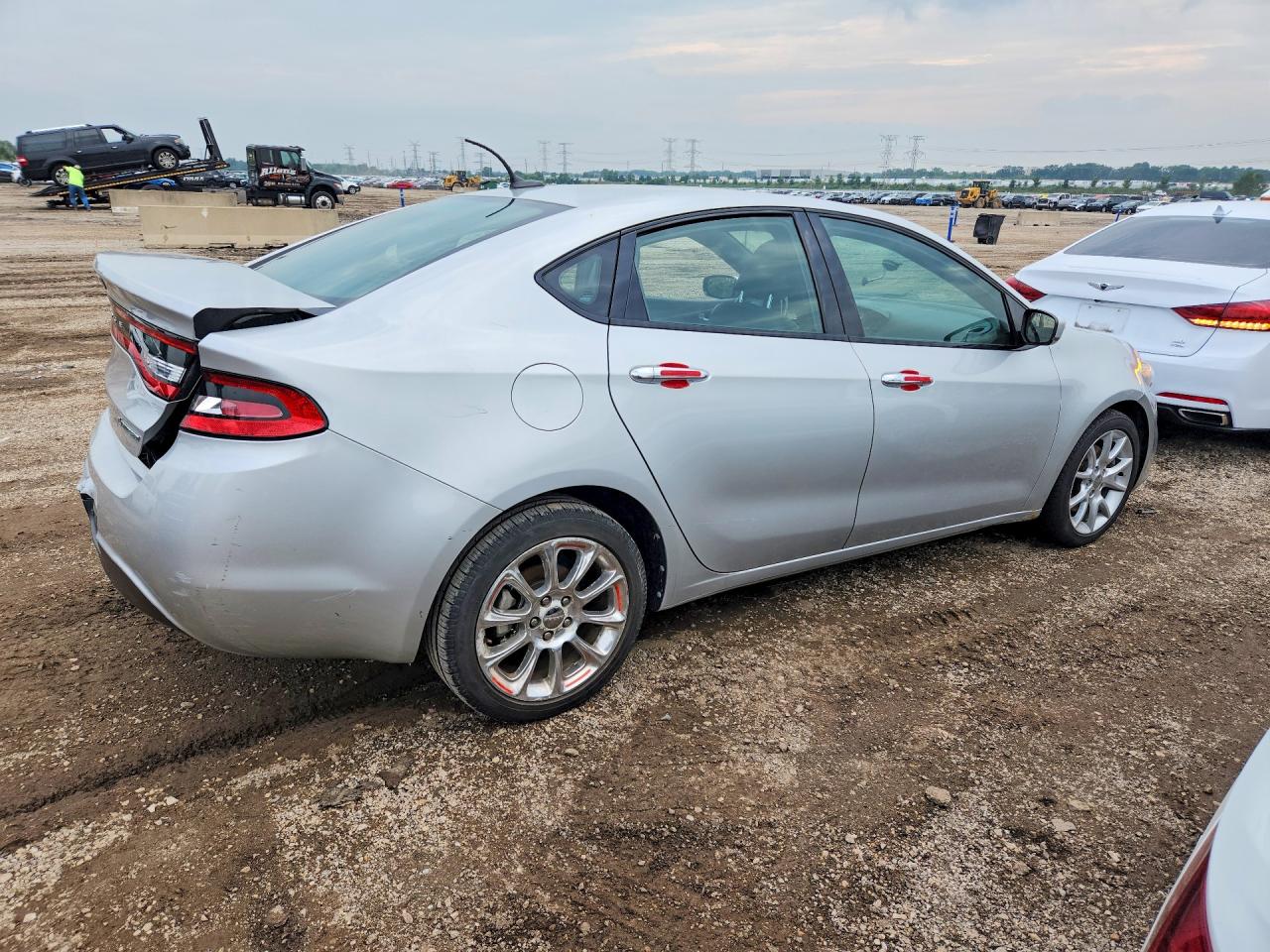 2013 Dodge Dart Limited Silver vin: 1C3CDFCA1DD201918
