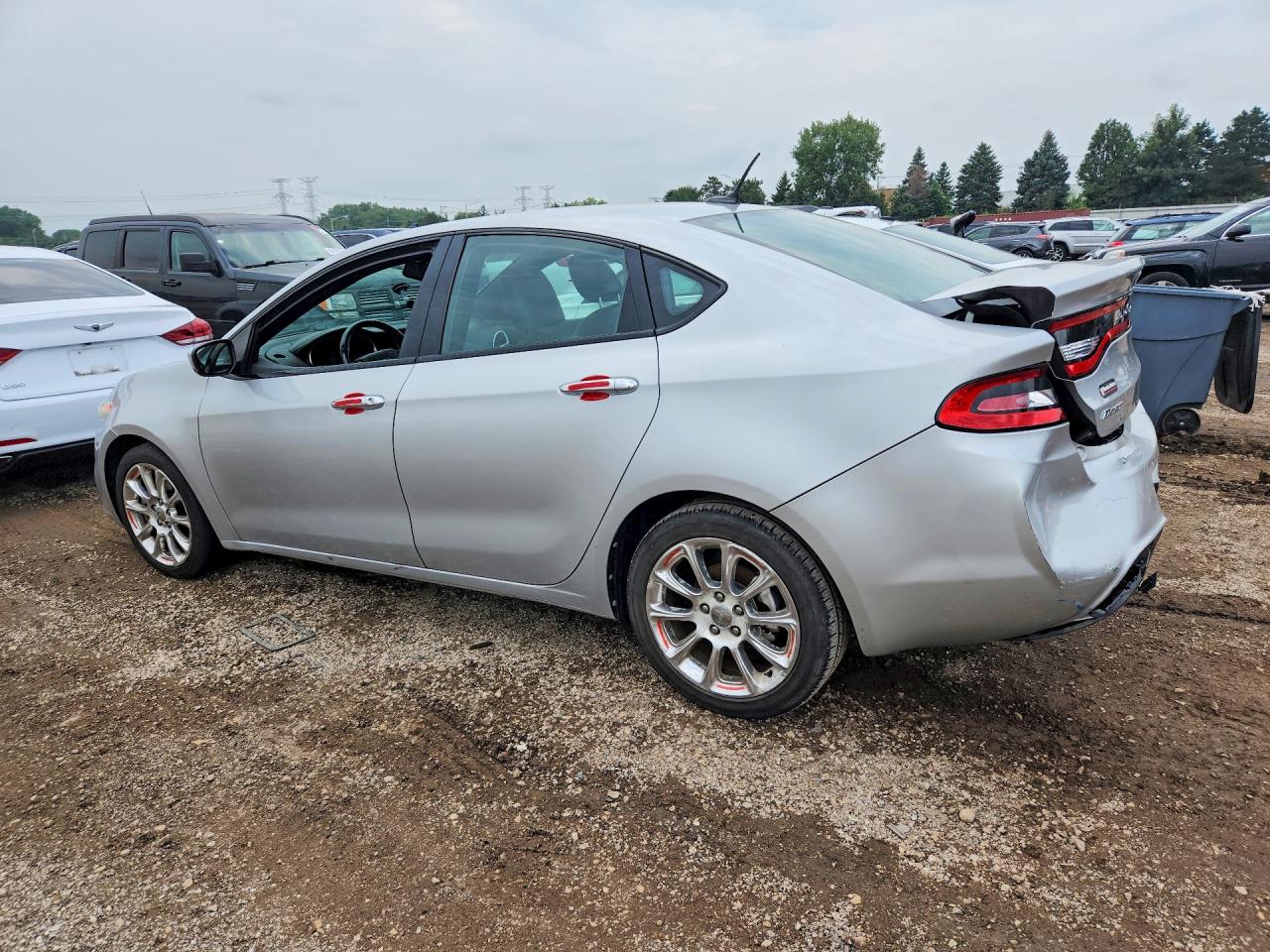 2013 Dodge Dart Limited Silver vin: 1C3CDFCA1DD201918