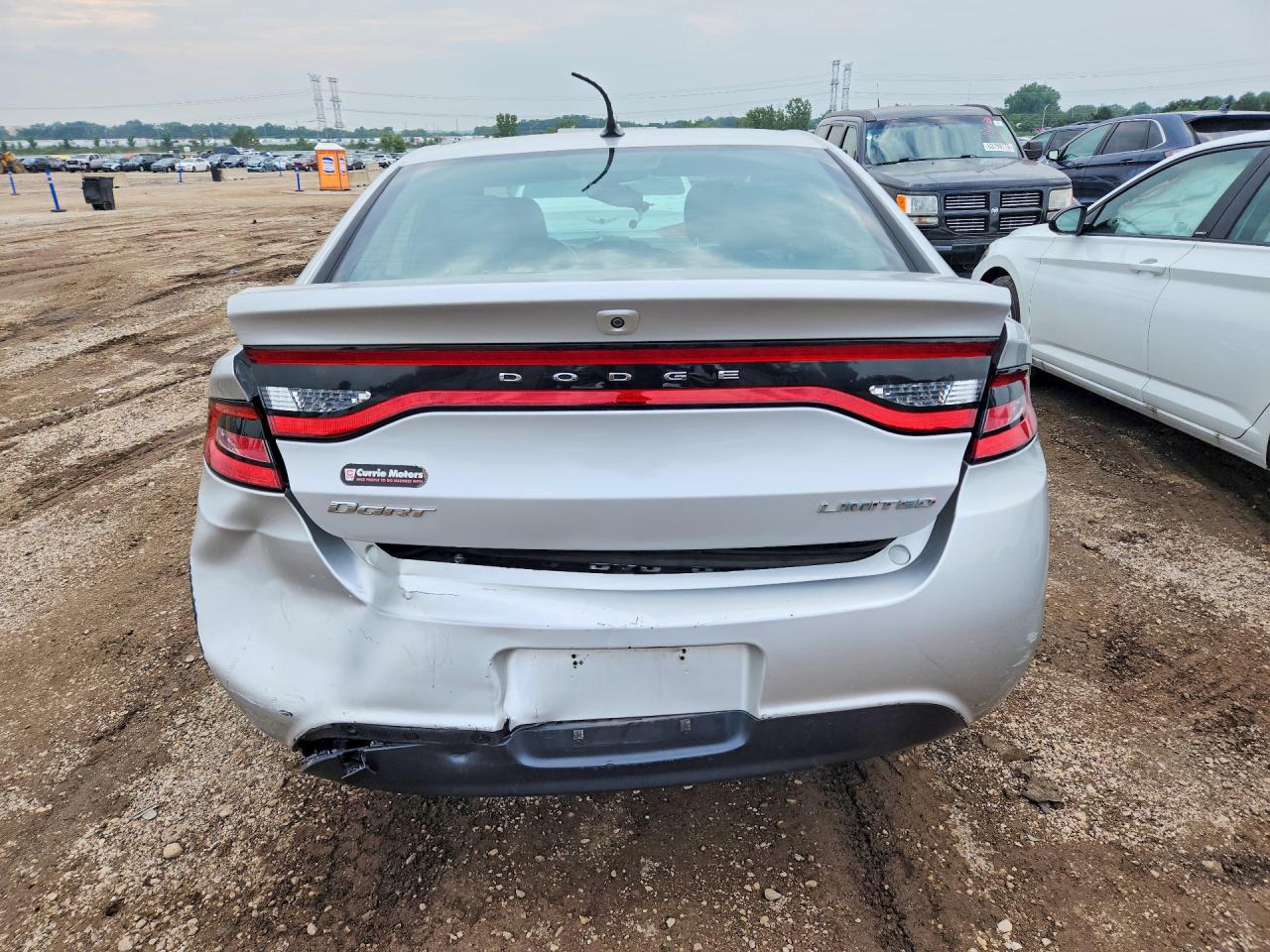 2013 Dodge Dart Limited Silver vin: 1C3CDFCA1DD201918