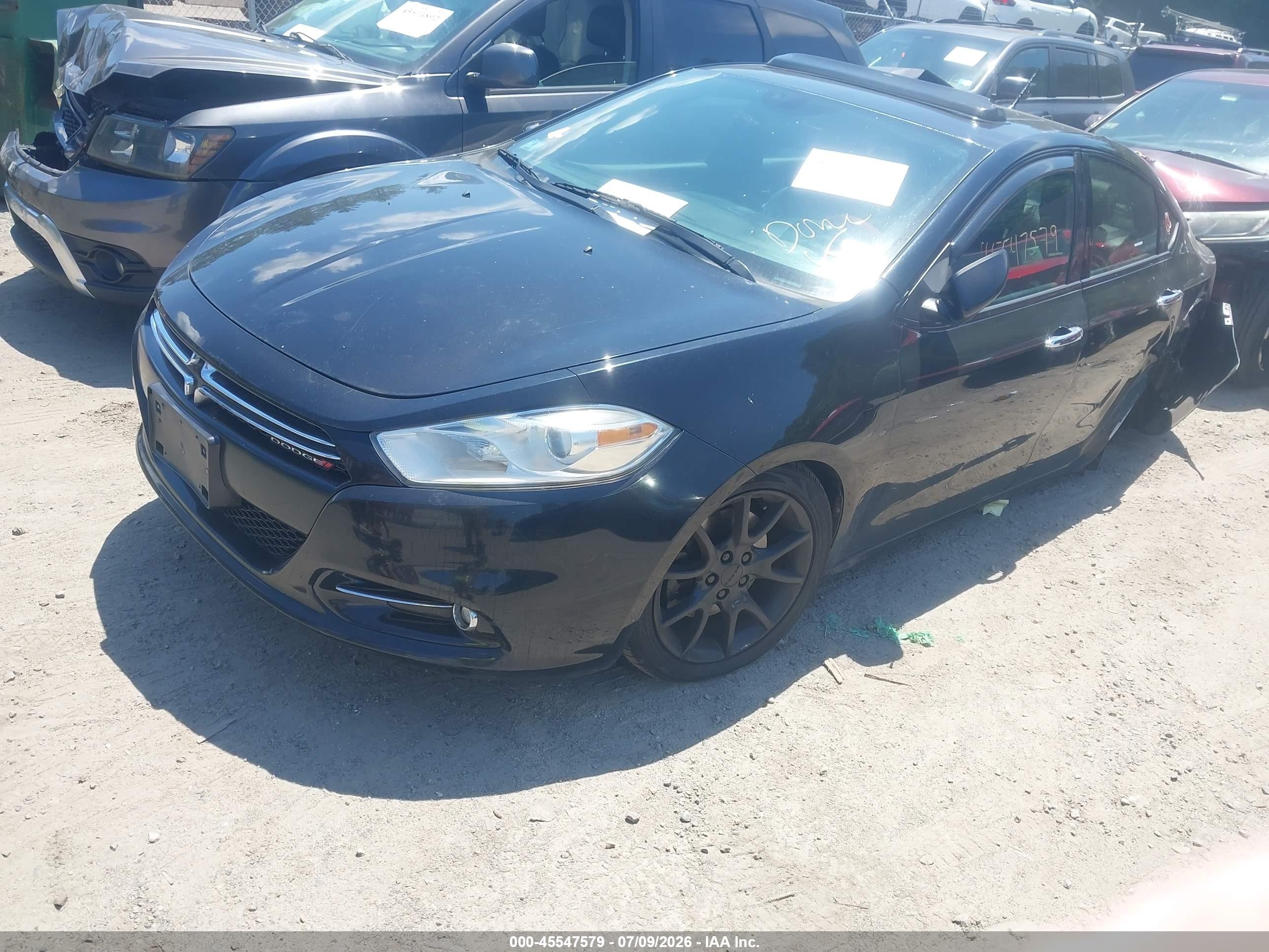 2013 Dodge Dart Limited Black vin: 1C3CDFCA2DD150638