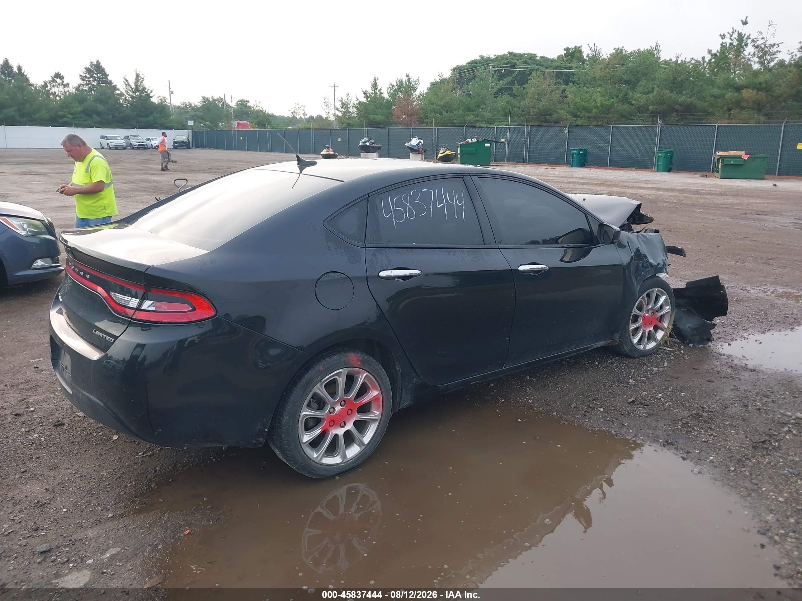 2013 Dodge Dart Limited Black vin: 1C3CDFCA2DD214192