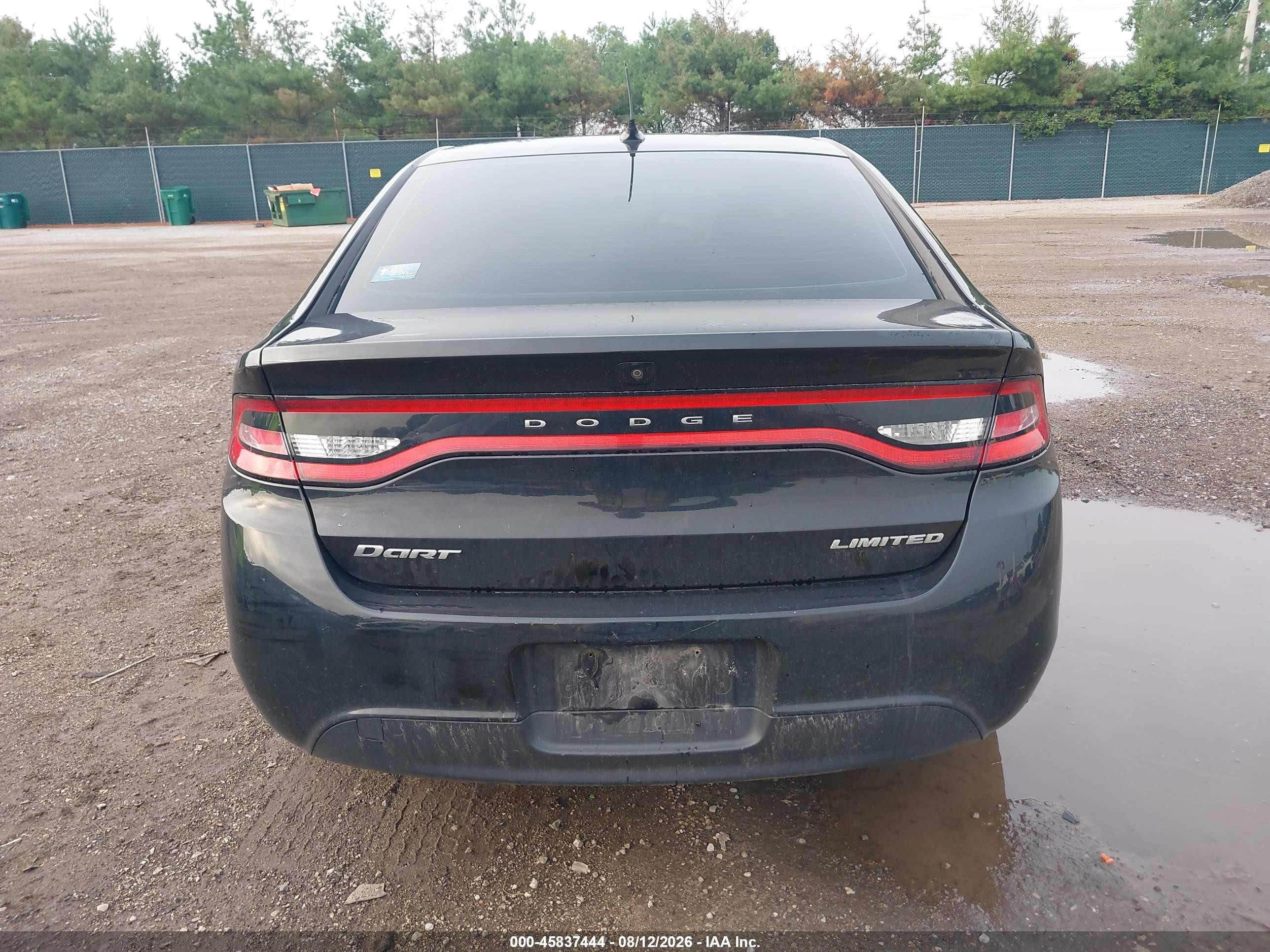 2013 Dodge Dart Limited Black vin: 1C3CDFCA2DD214192