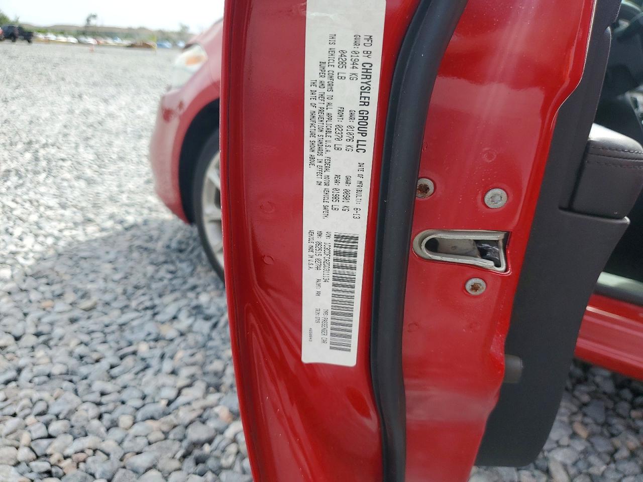2013 Dodge Dart Limited Красный vin: 1C3CDFCA2DD311134