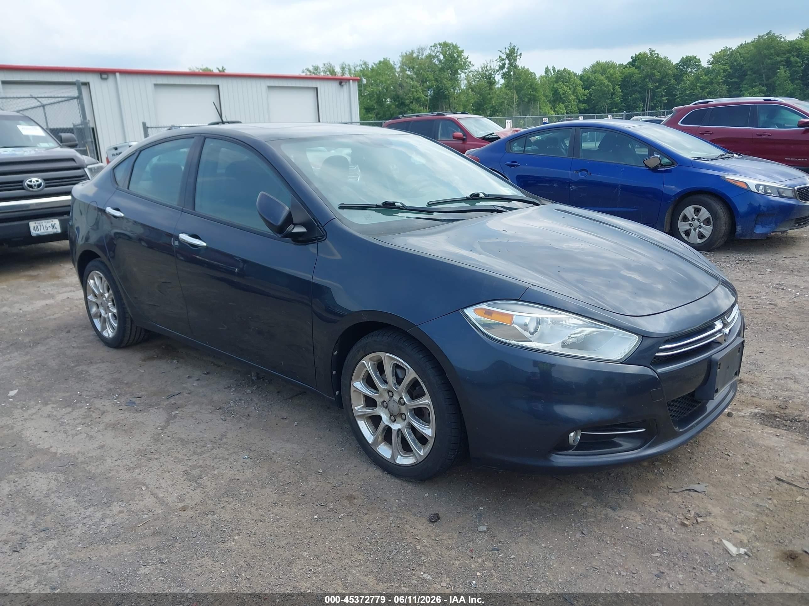 2013 Dodge Dart Limited Gray vin: 1C3CDFCA2DD681886