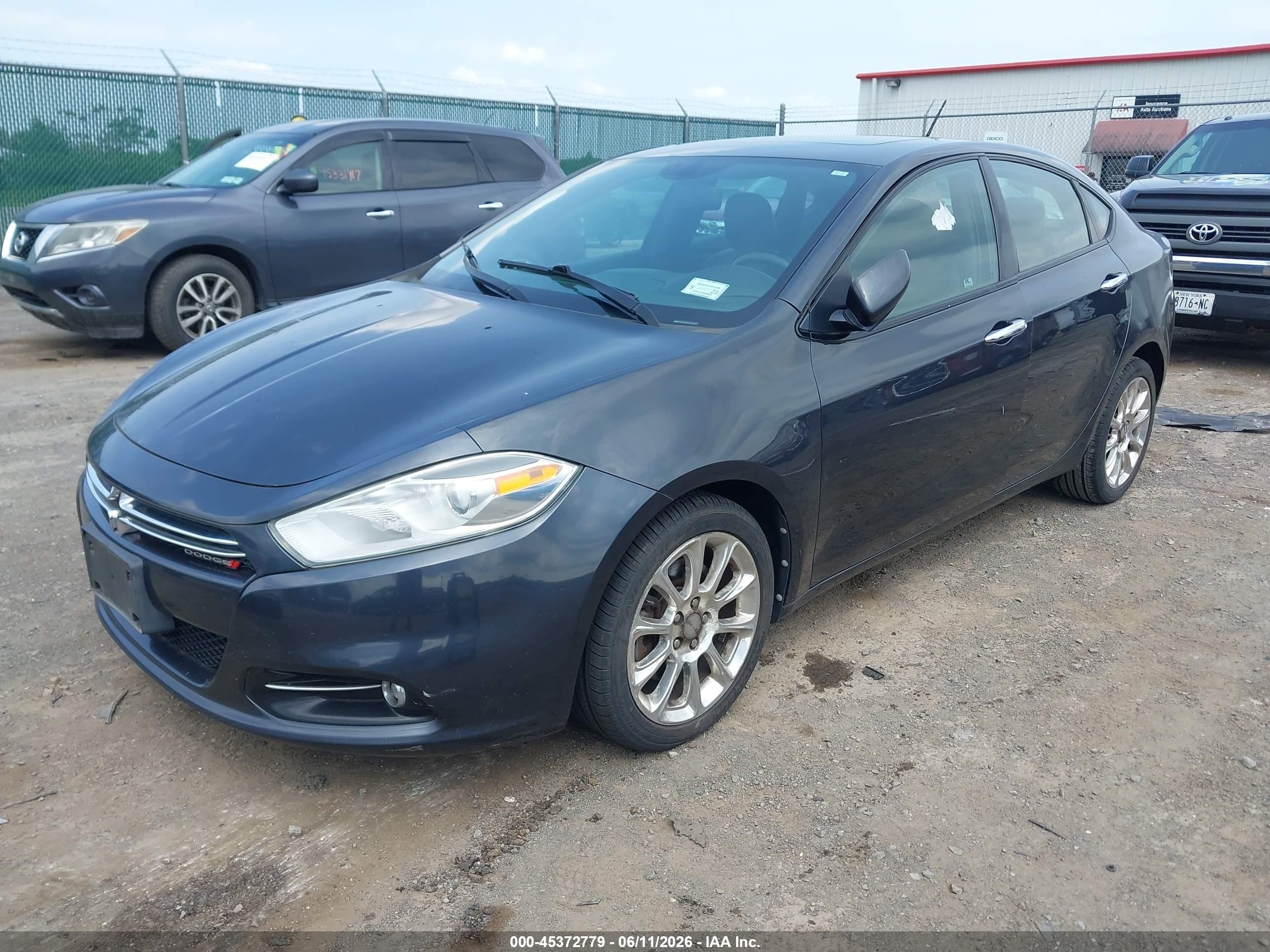 2013 Dodge Dart Limited Gray vin: 1C3CDFCA2DD681886
