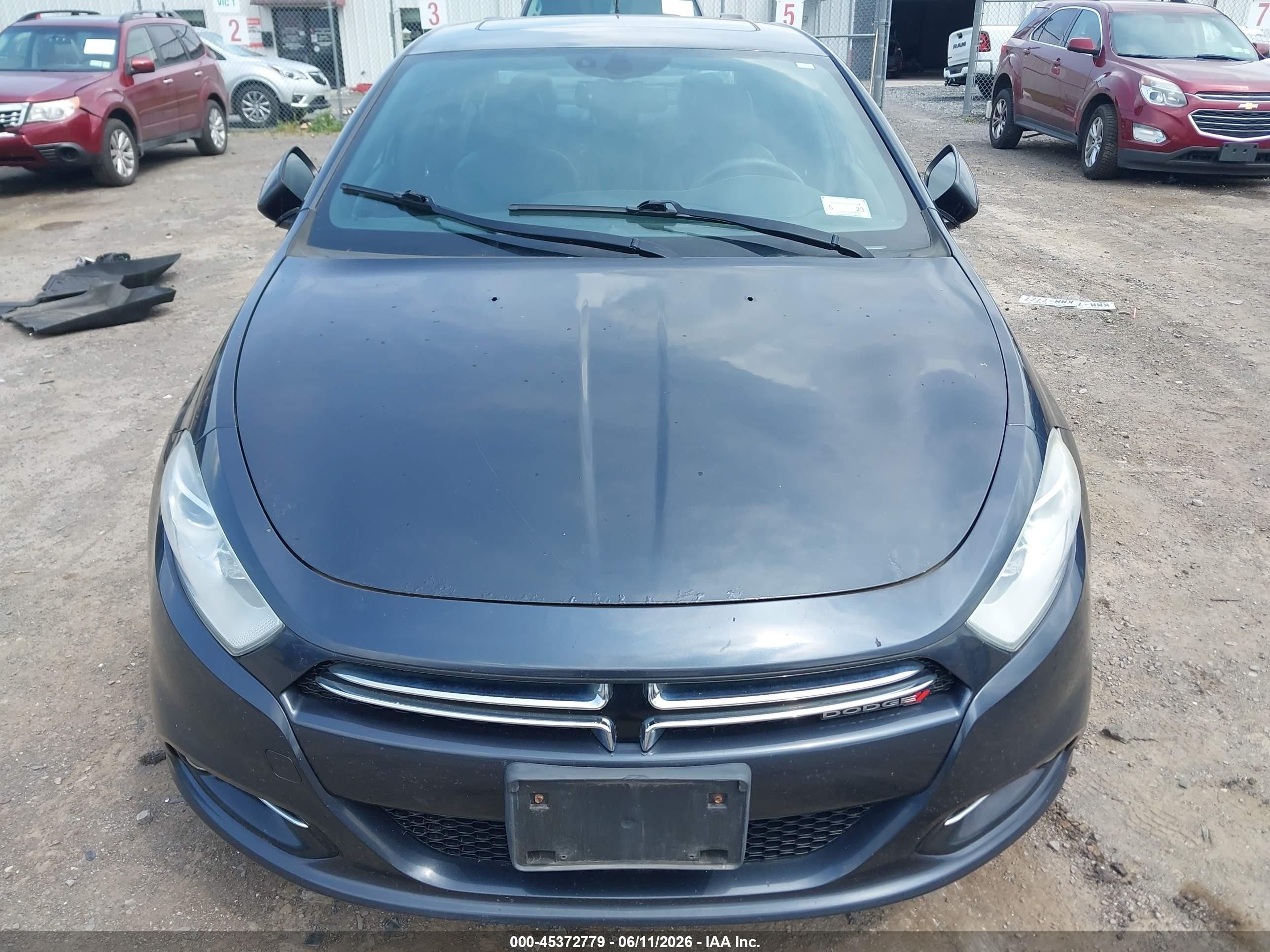 2013 Dodge Dart Limited Gray vin: 1C3CDFCA2DD681886