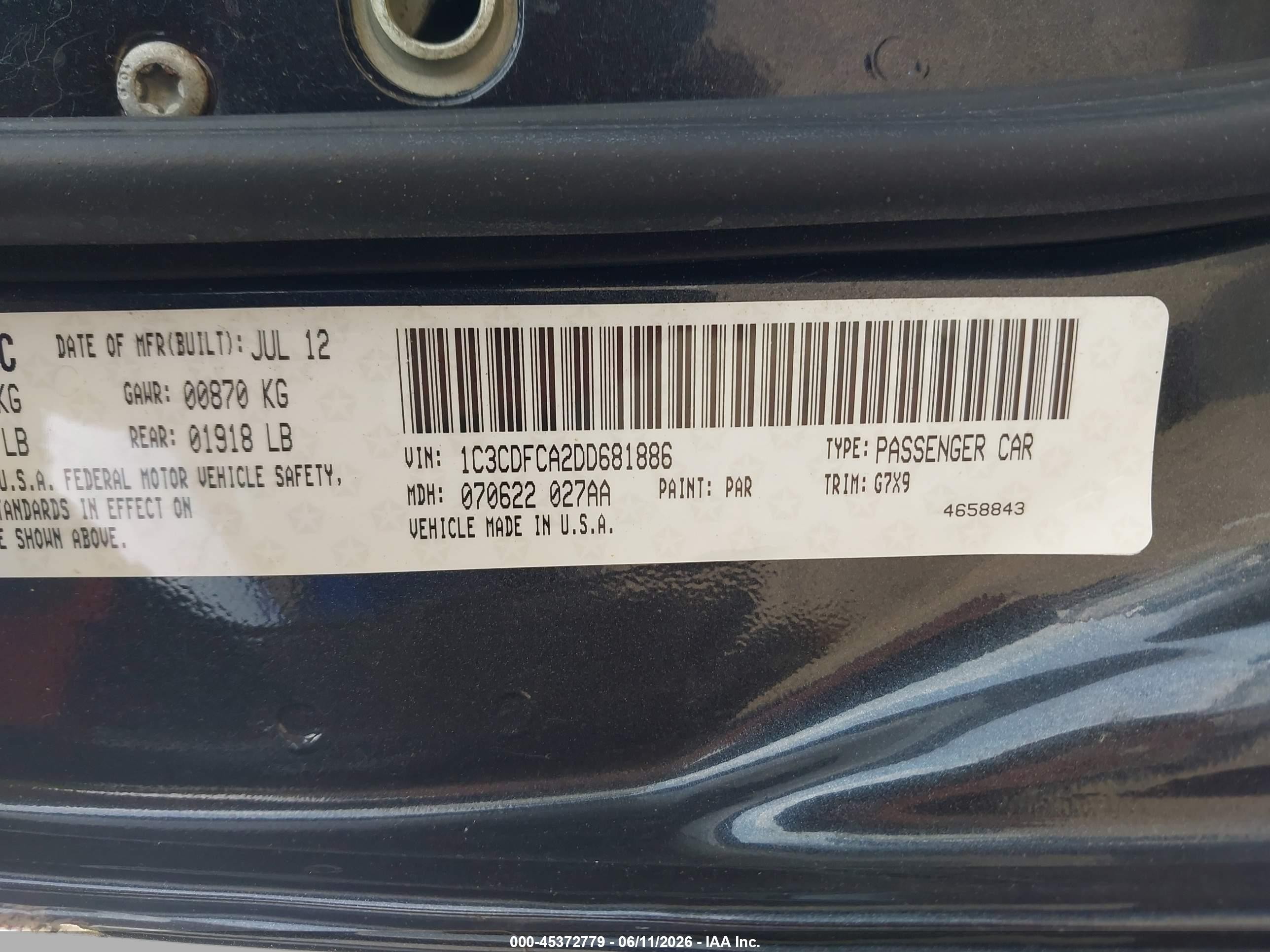 2013 Dodge Dart Limited Gray vin: 1C3CDFCA2DD681886
