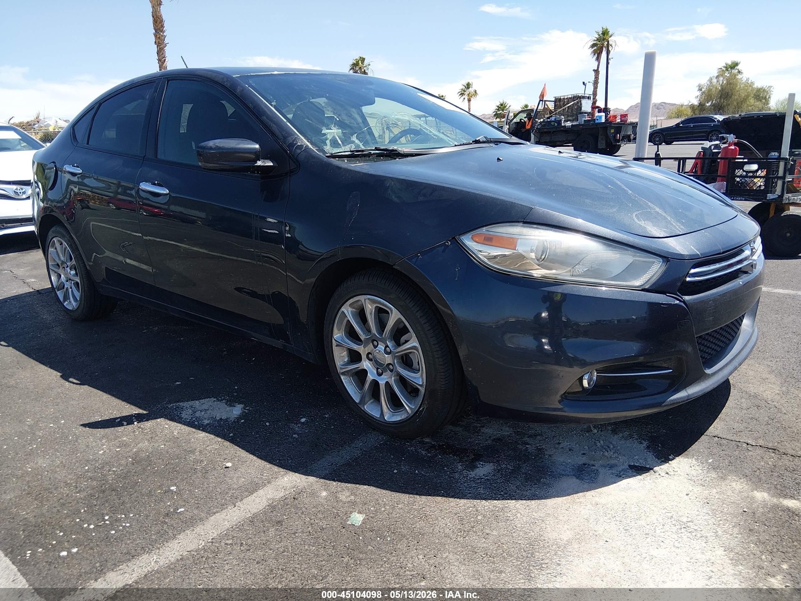 2013 Dodge Dart Limited Gray vin: 1C3CDFCA3DD226626