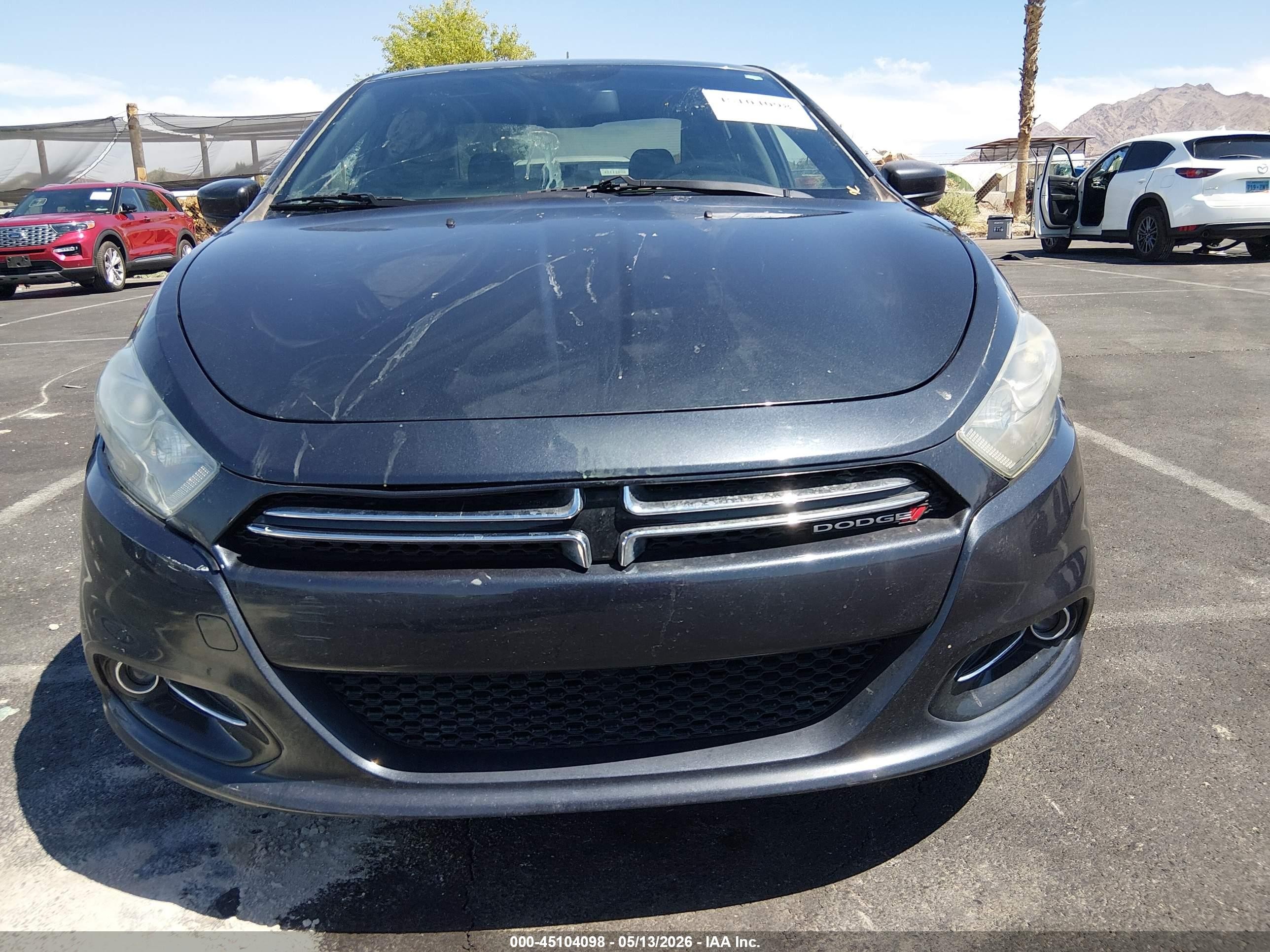 2013 Dodge Dart Limited Gray vin: 1C3CDFCA3DD226626