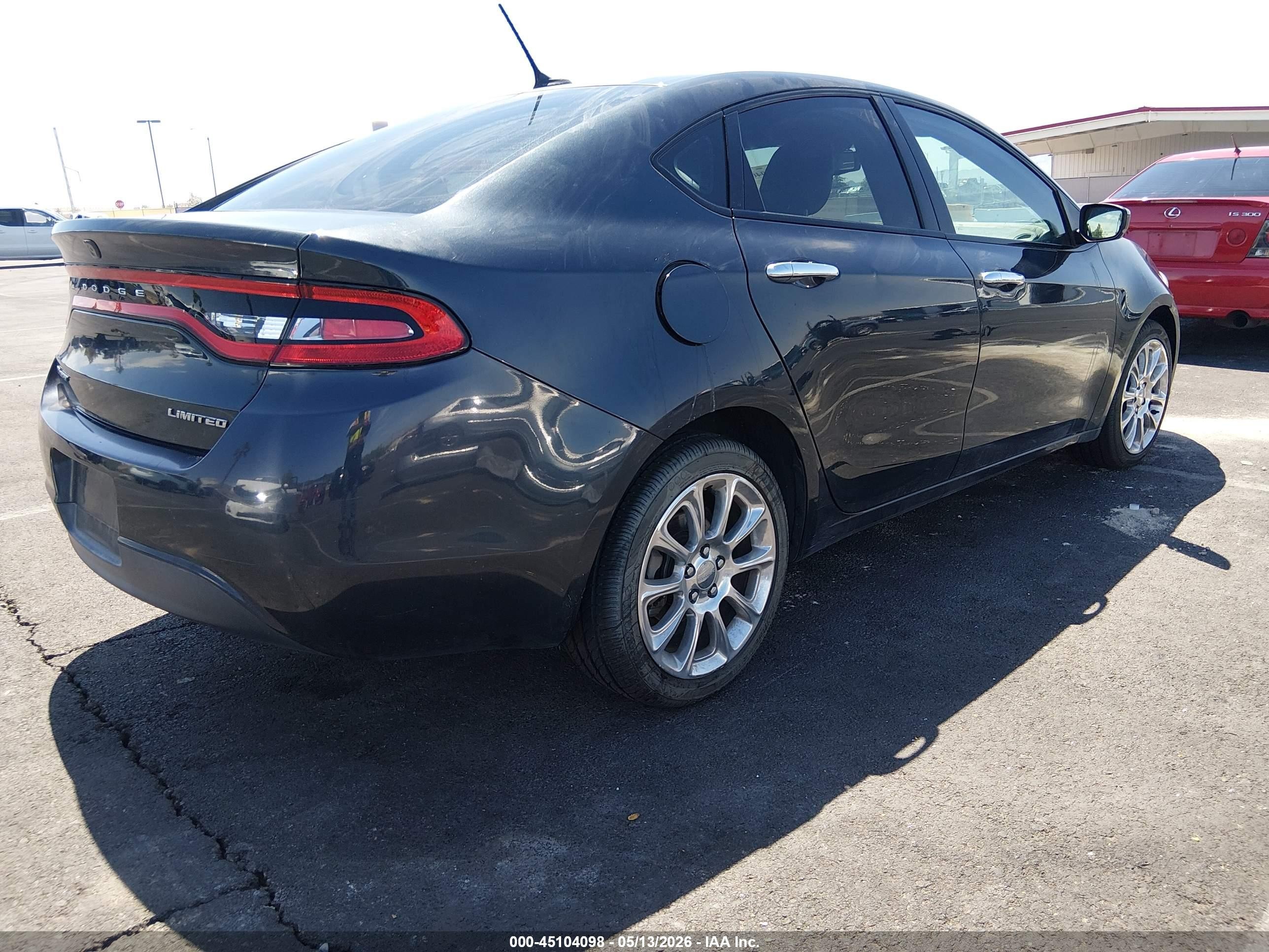 2013 Dodge Dart Limited Gray vin: 1C3CDFCA3DD226626