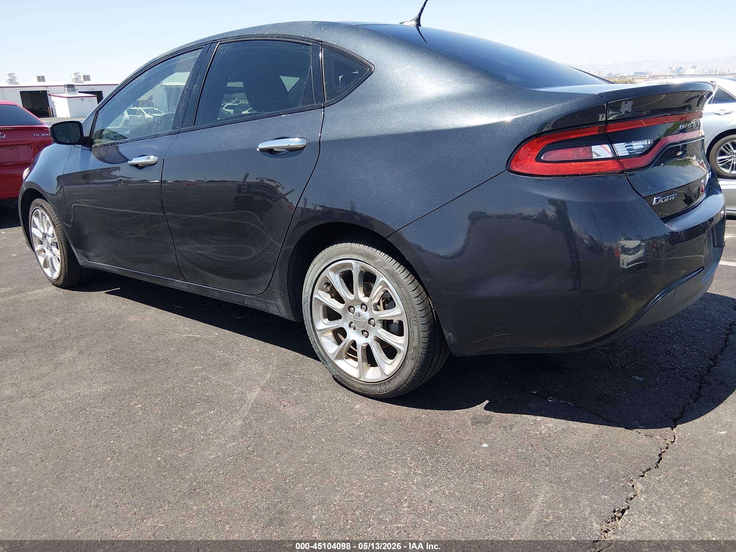 2013 Dodge Dart Limited Gray vin: 1C3CDFCA3DD226626