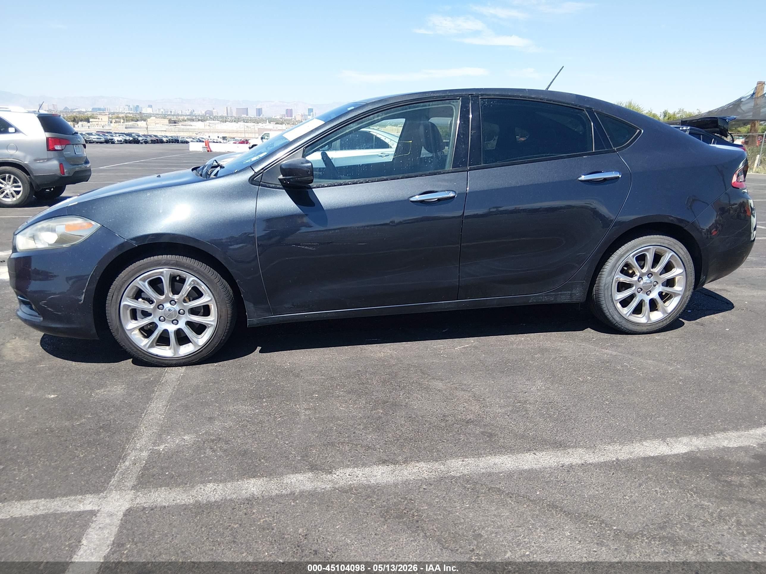 2013 Dodge Dart Limited Gray vin: 1C3CDFCA3DD226626