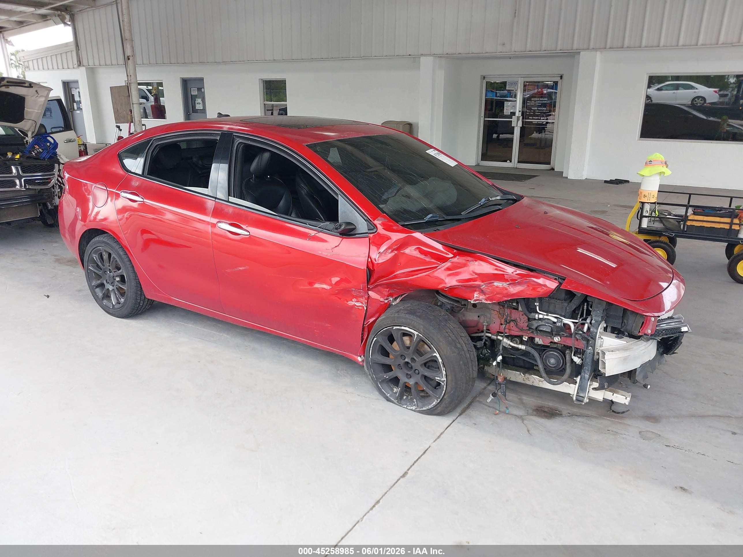 2013 Dodge Dart Limited Red vin: 1C3CDFCA3DD337936