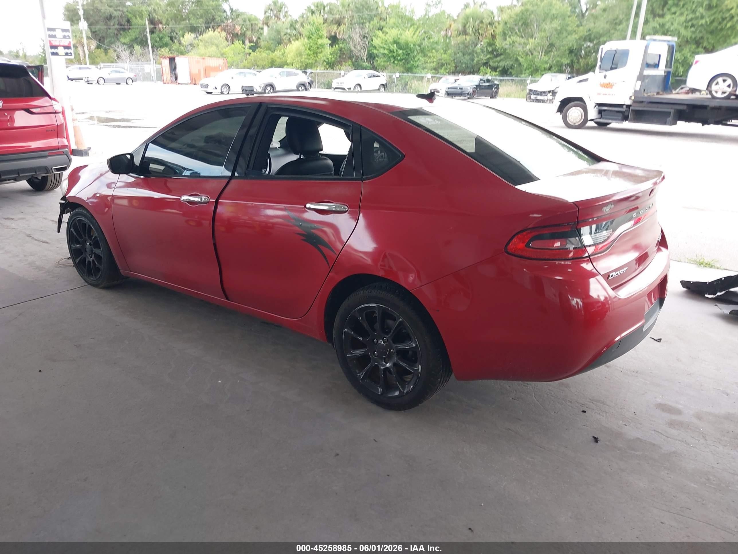 2013 Dodge Dart Limited Red vin: 1C3CDFCA3DD337936