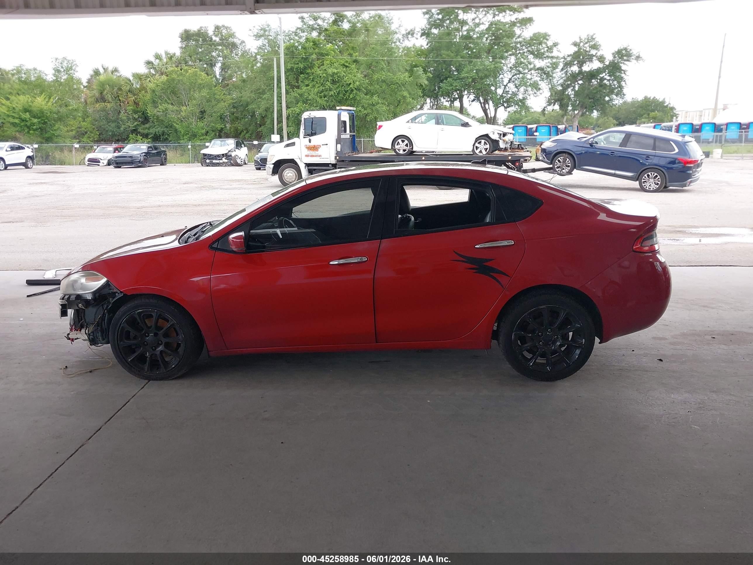 2013 Dodge Dart Limited Red vin: 1C3CDFCA3DD337936