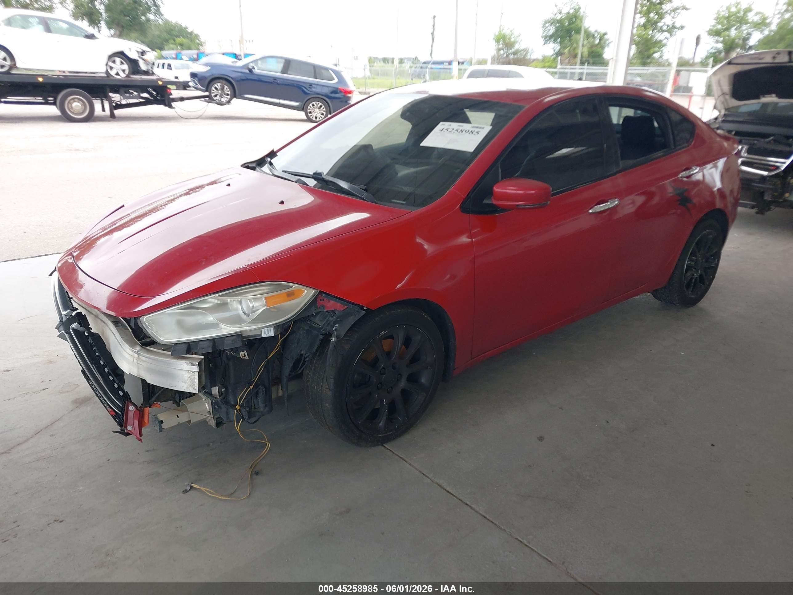 2013 Dodge Dart Limited Red vin: 1C3CDFCA3DD337936