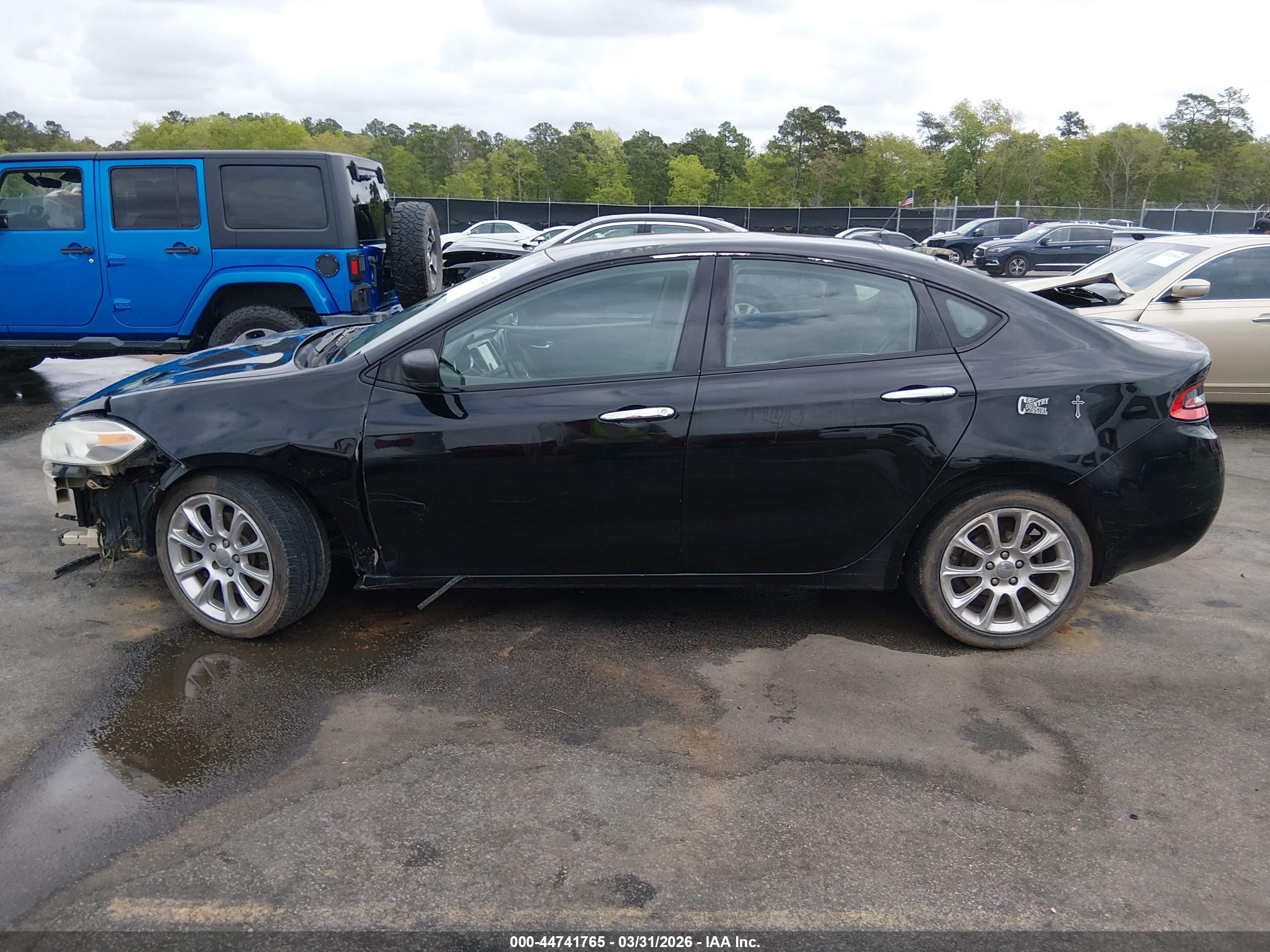 2013 Dodge Dart Limited Black vin: 1C3CDFCA4DD247338