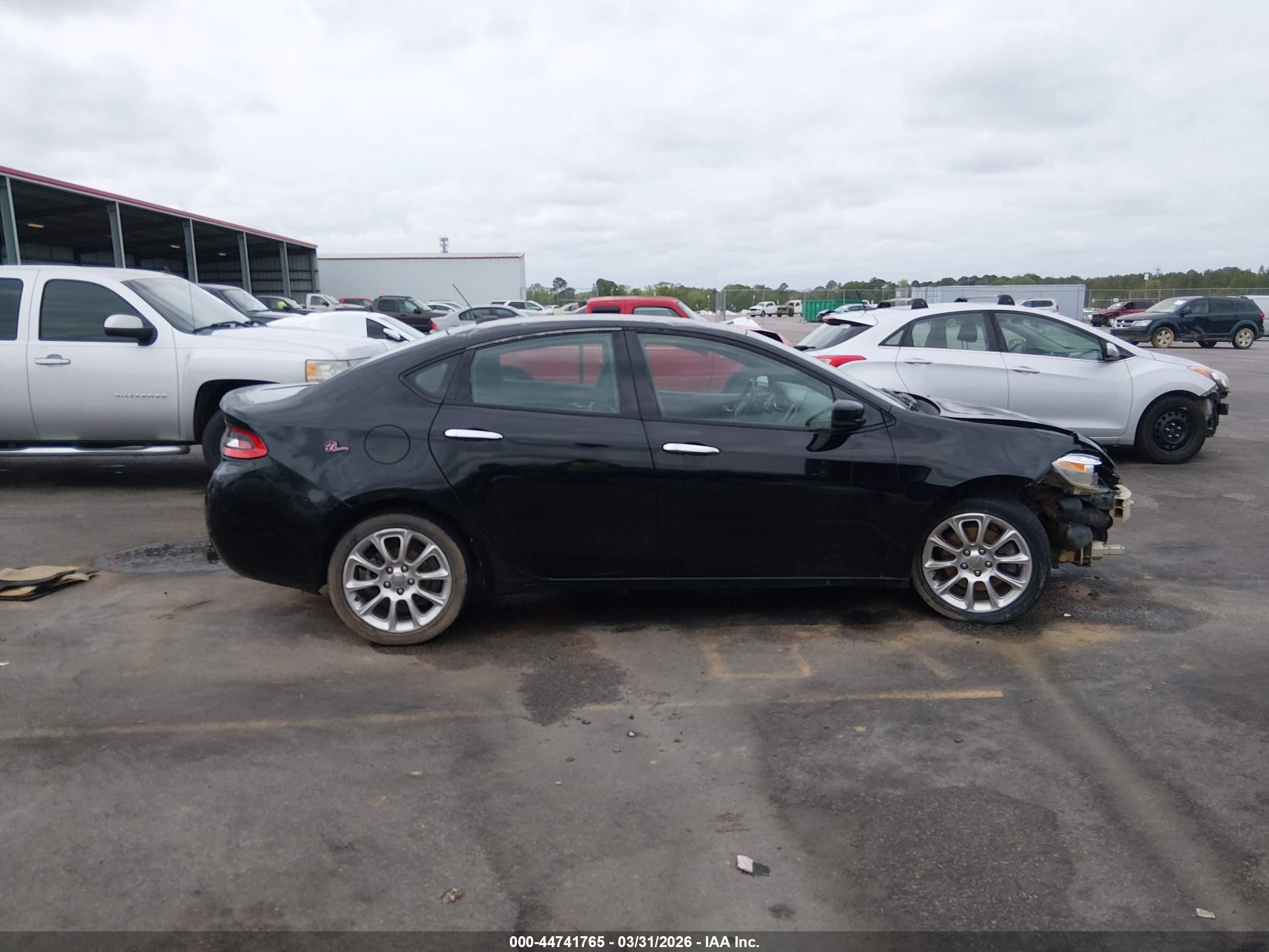 2013 Dodge Dart Limited Black vin: 1C3CDFCA4DD247338