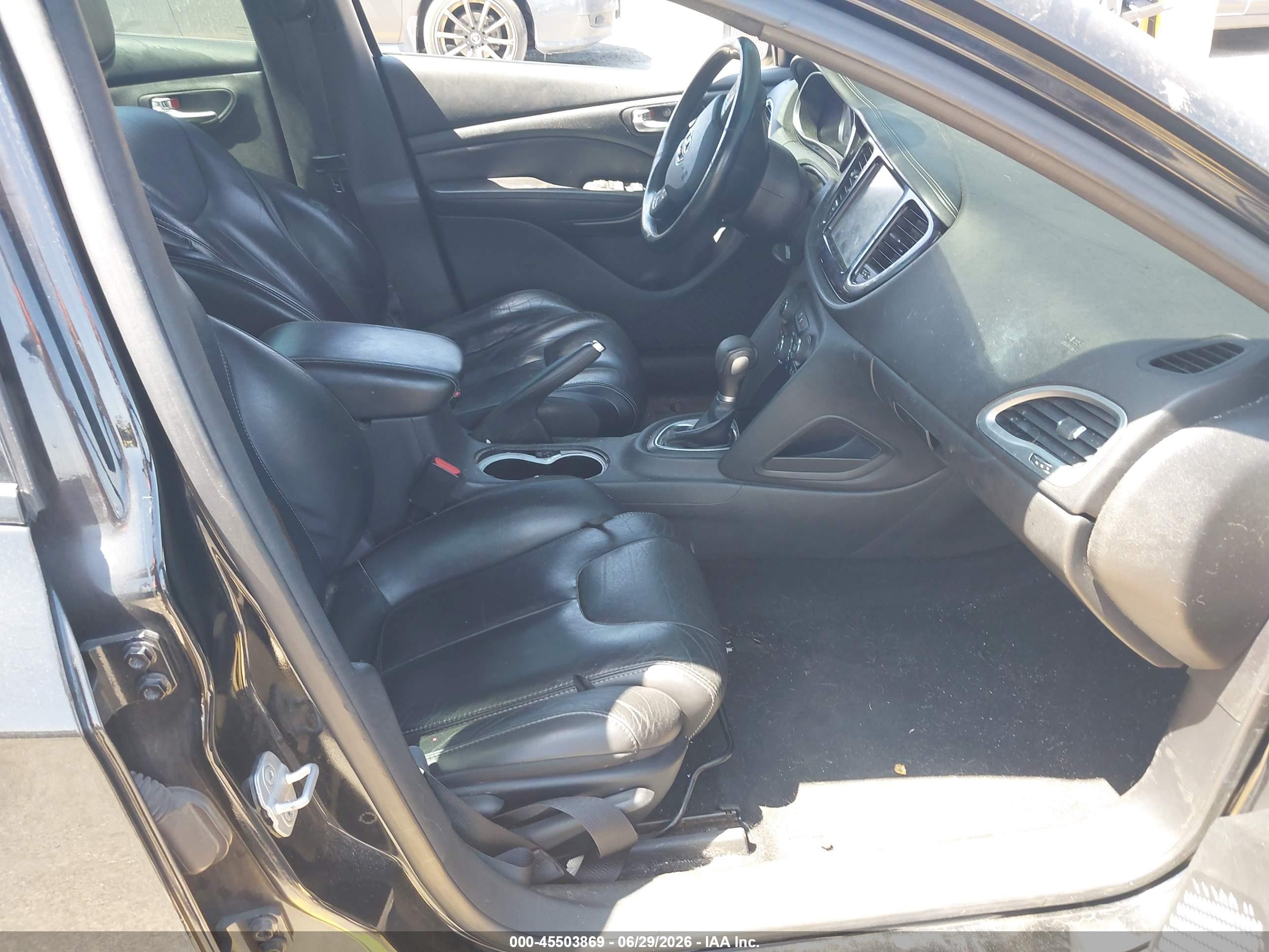 2013 Dodge Dart Limited Black vin: 1C3CDFCA4DD267055