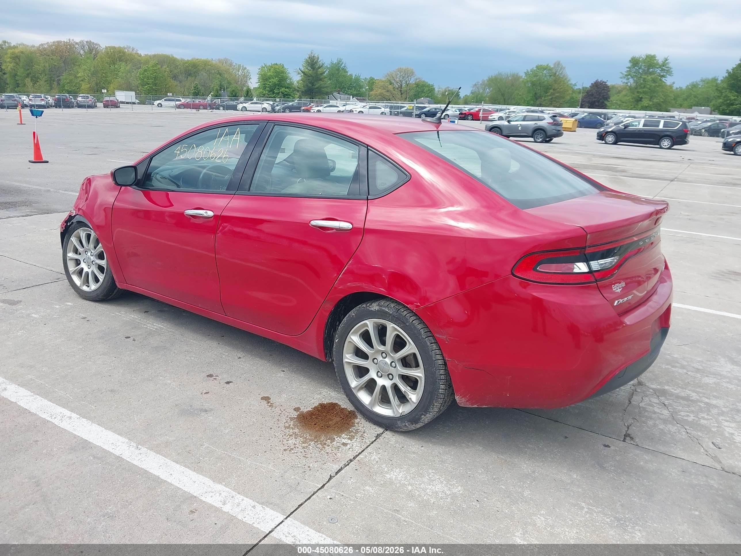 2013 Dodge Dart Limited Red vin: 1C3CDFCA4DD299214