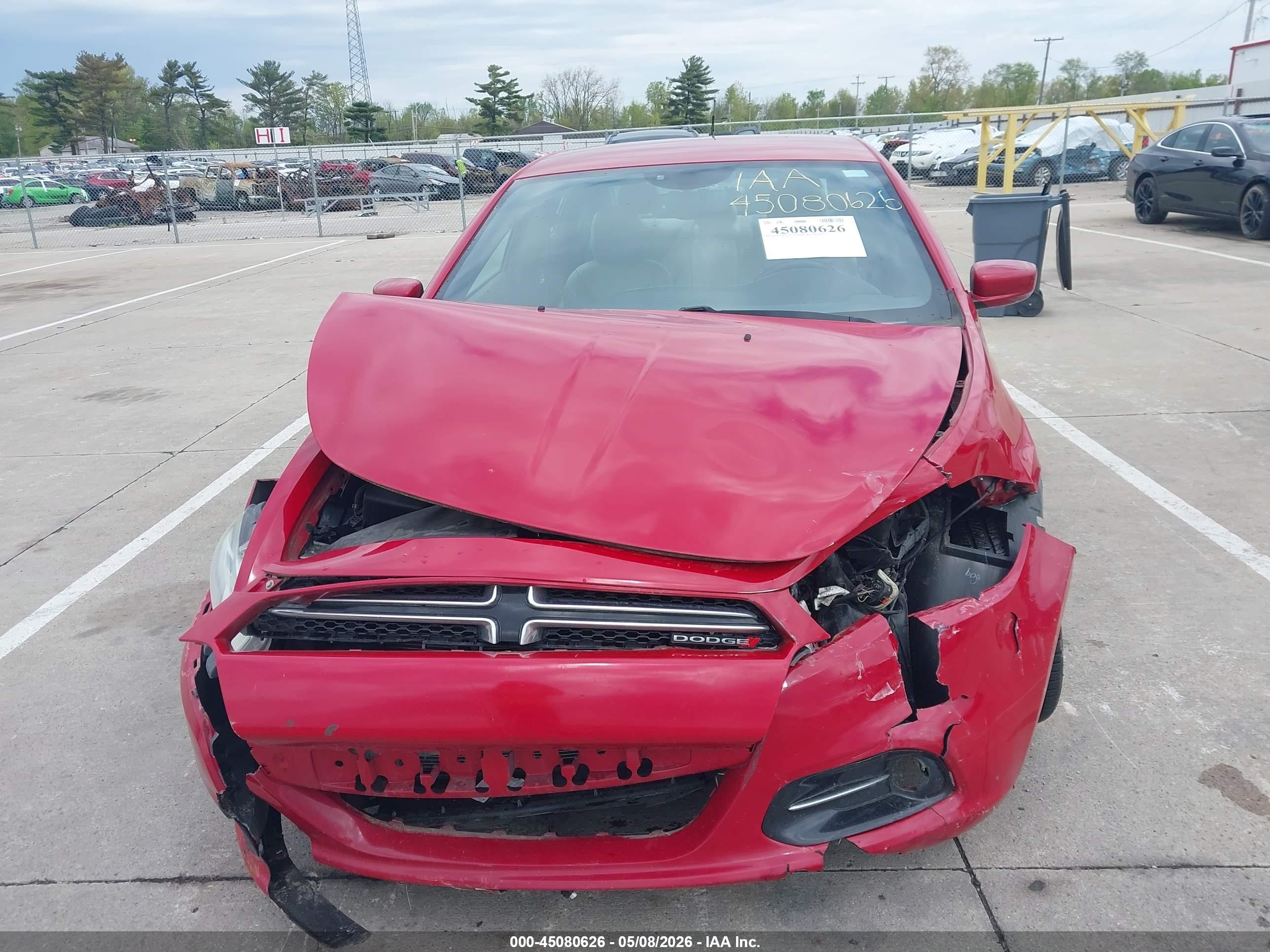 2013 Dodge Dart Limited Red vin: 1C3CDFCA4DD299214