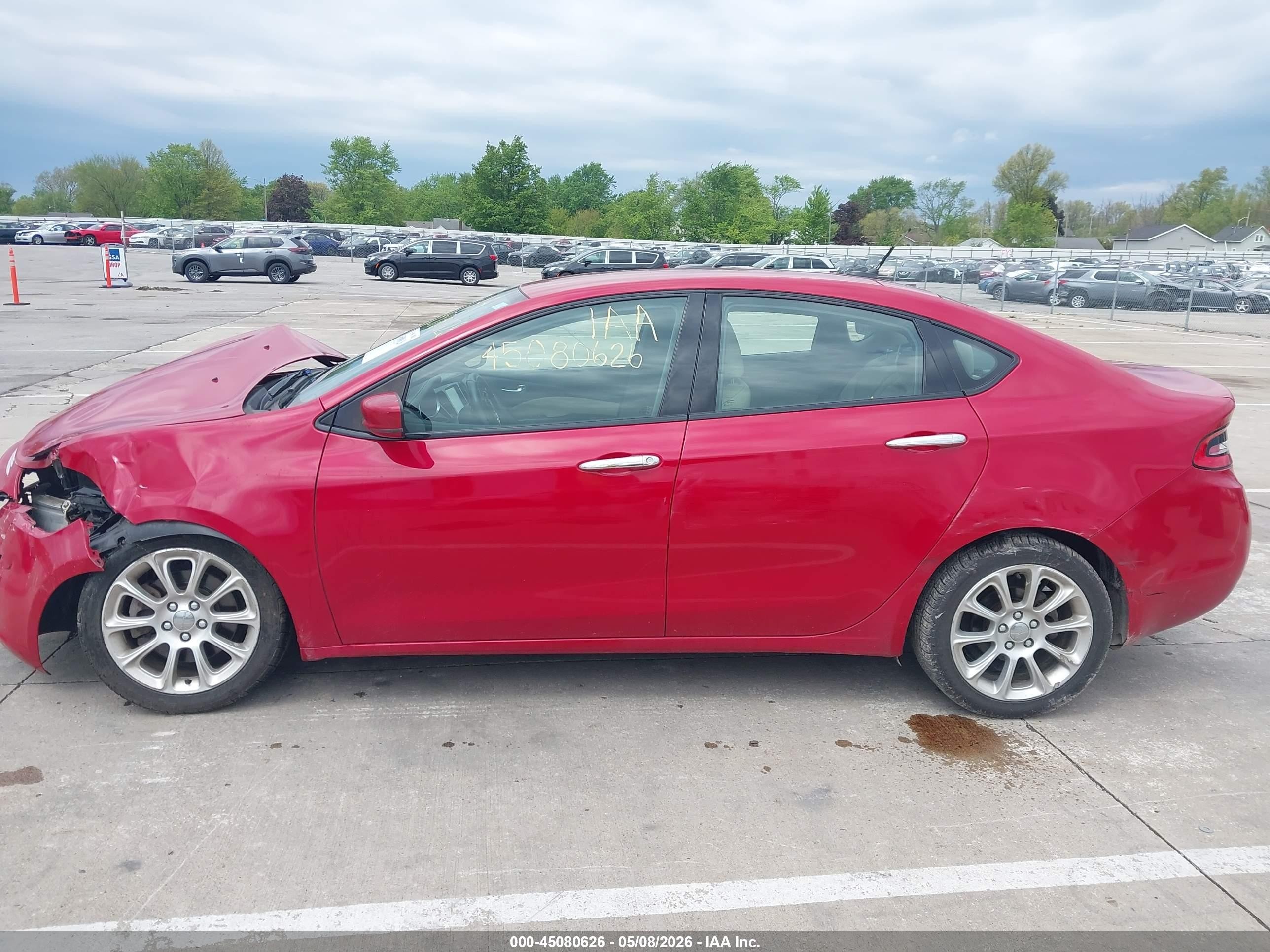 2013 Dodge Dart Limited Red vin: 1C3CDFCA4DD299214