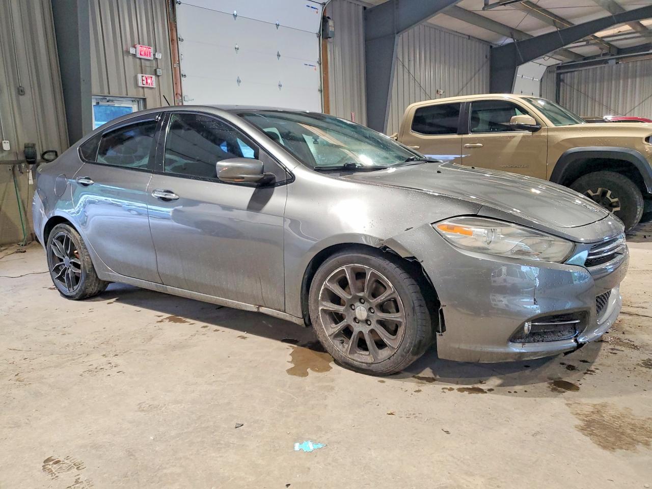 2013 Dodge Dart Limited Gray vin: 1C3CDFCA4DD682280