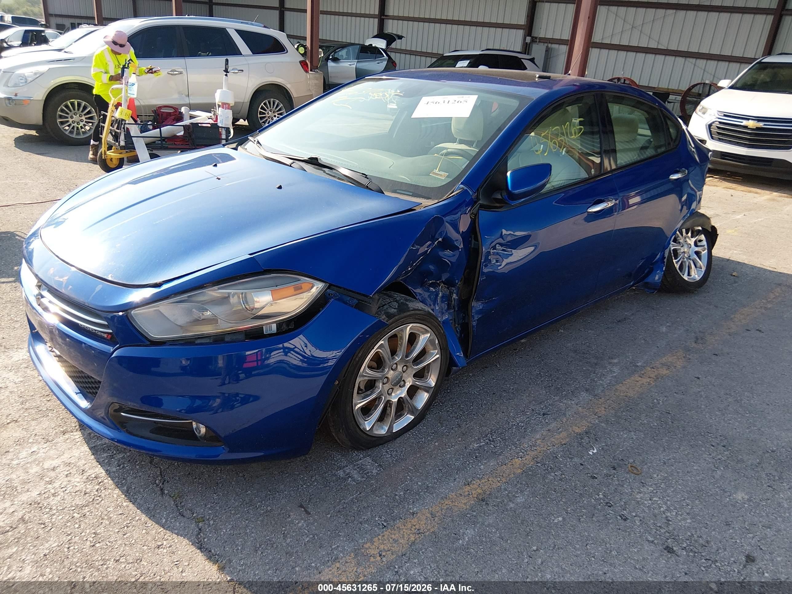 2013 Dodge Dart Limited Blue vin: 1C3CDFCA5DD132814