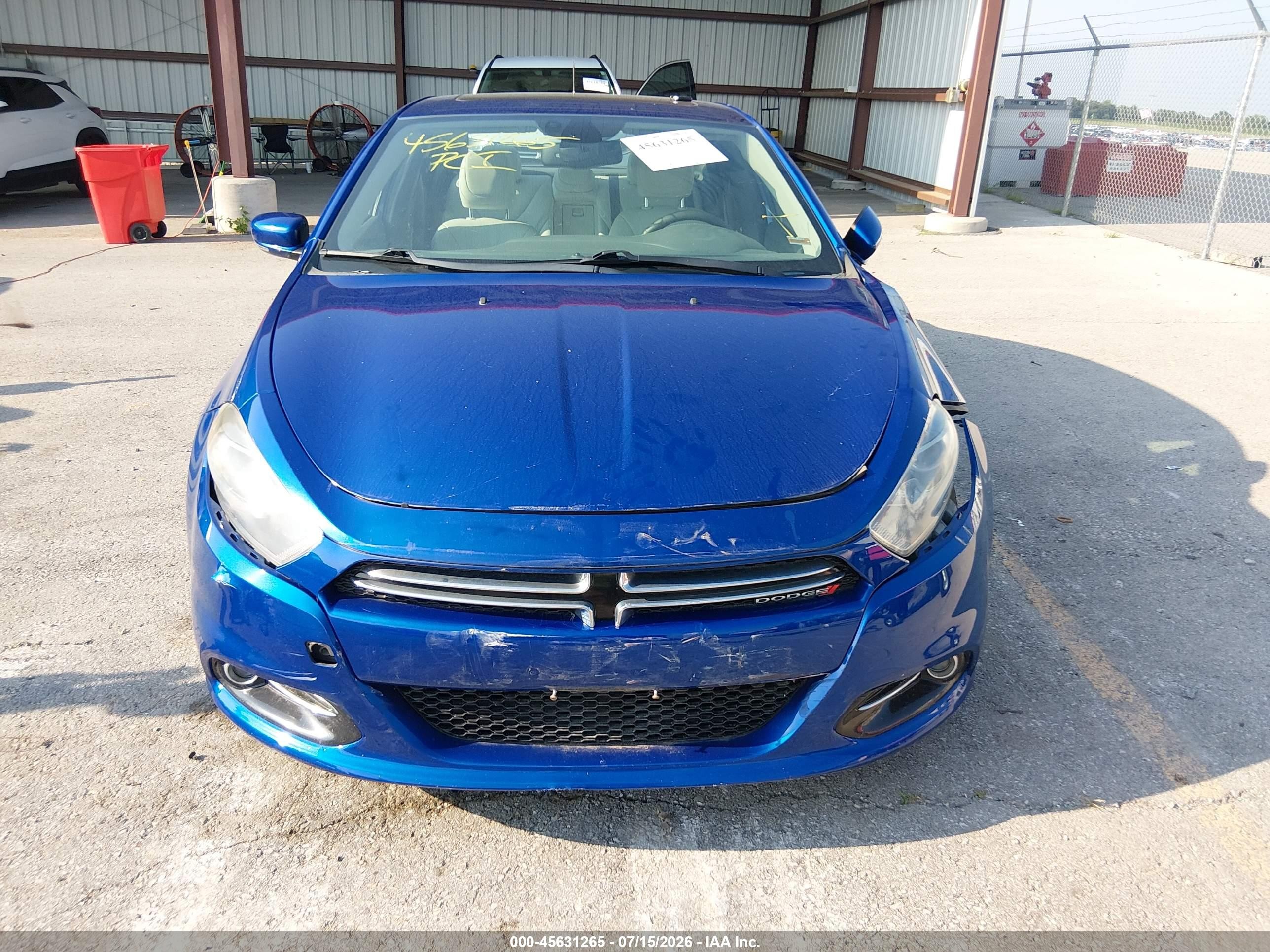 2013 Dodge Dart Limited Blue vin: 1C3CDFCA5DD132814