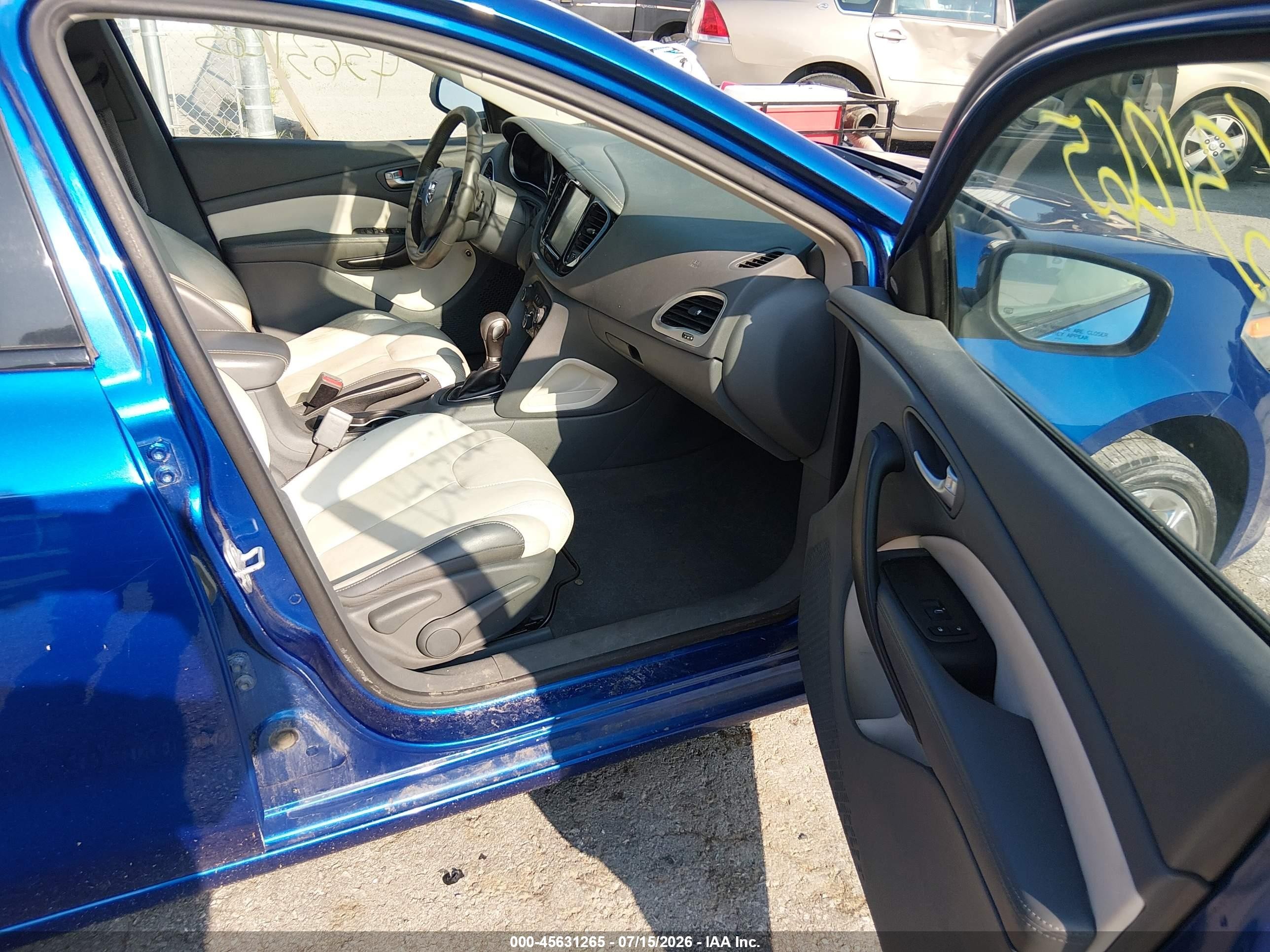 2013 Dodge Dart Limited Blue vin: 1C3CDFCA5DD132814
