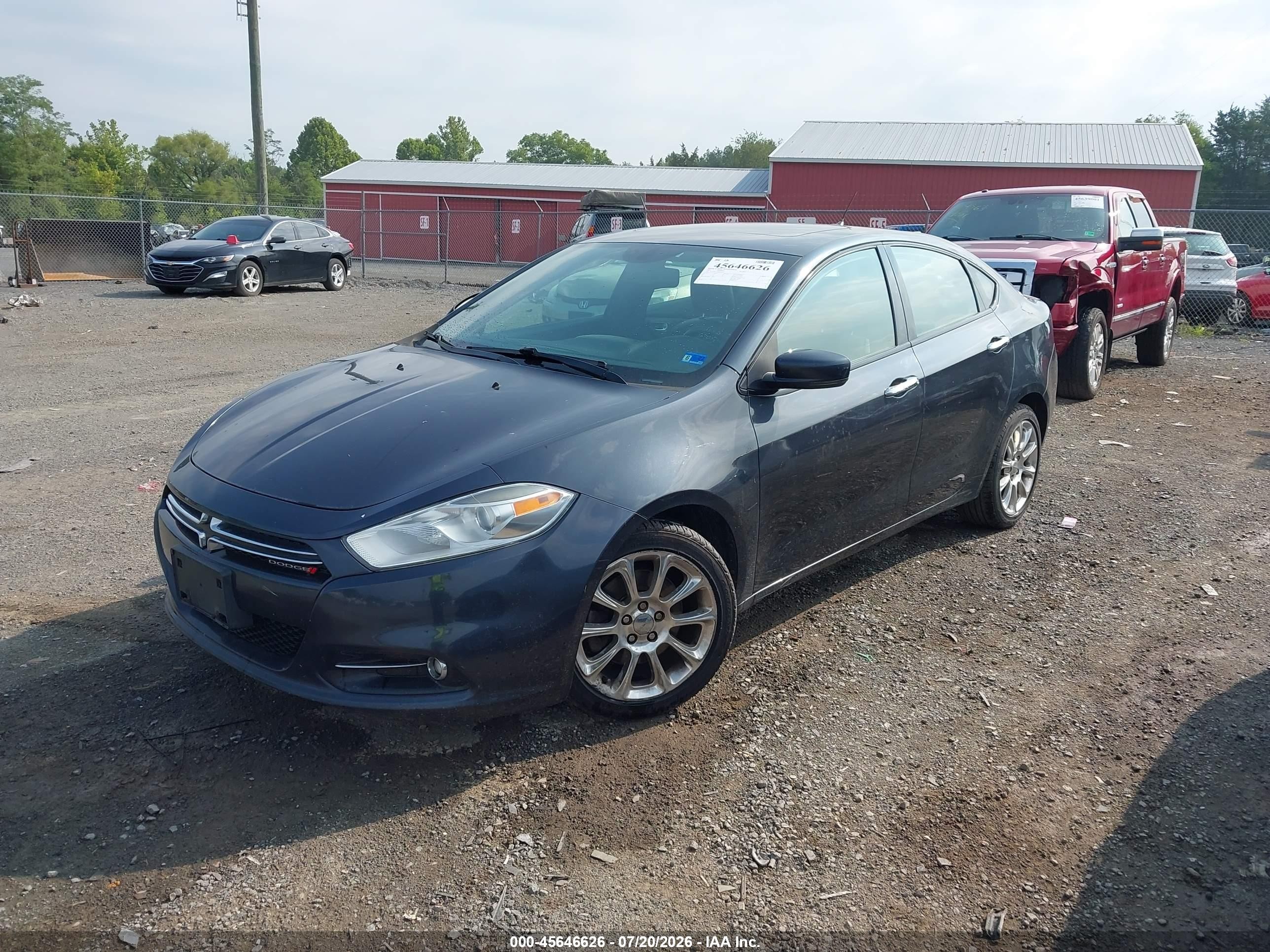 2013 Dodge Dart Limited Black vin: 1C3CDFCA5DD216650