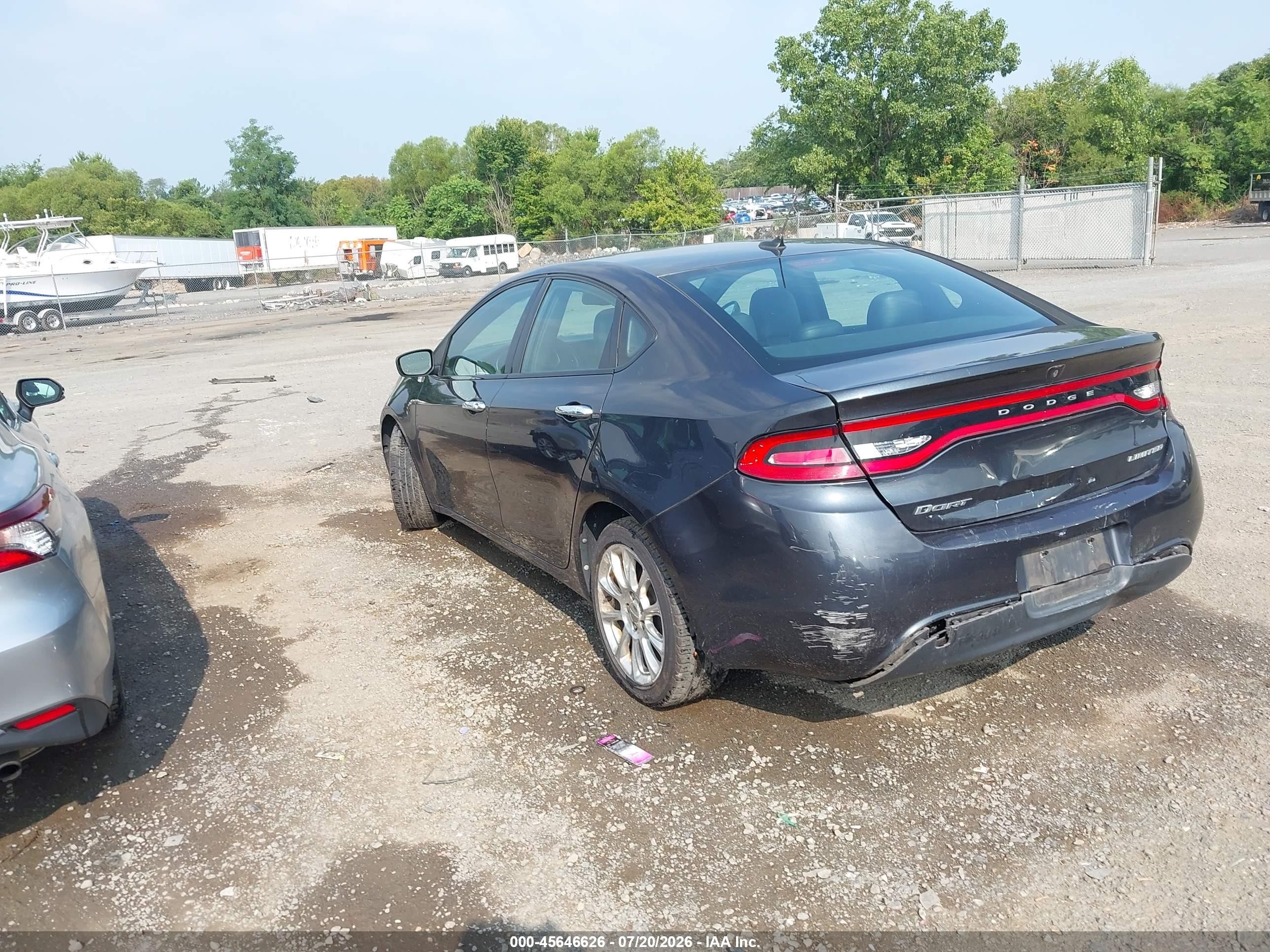 2013 Dodge Dart Limited Black vin: 1C3CDFCA5DD216650