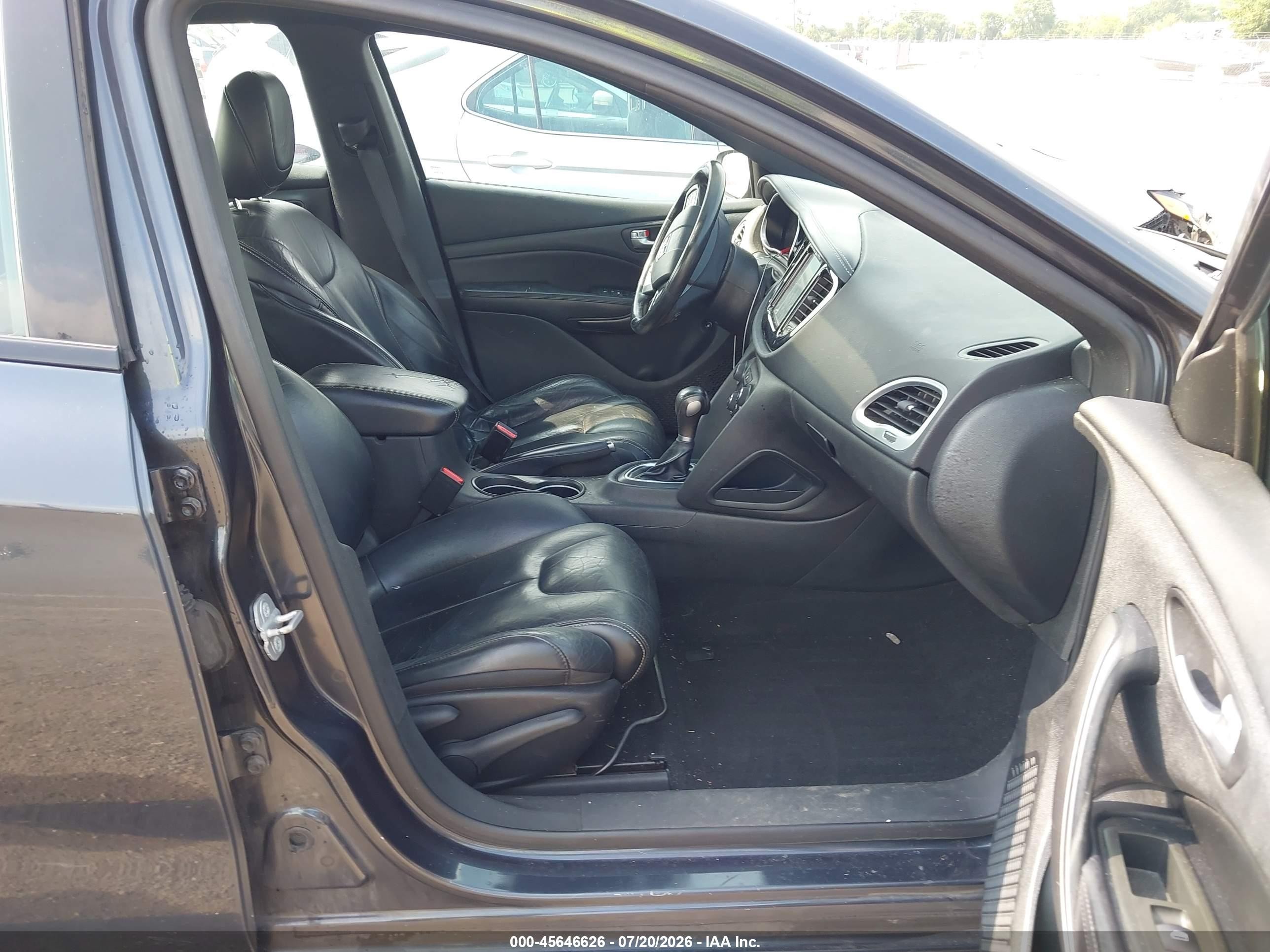 2013 Dodge Dart Limited Black vin: 1C3CDFCA5DD216650