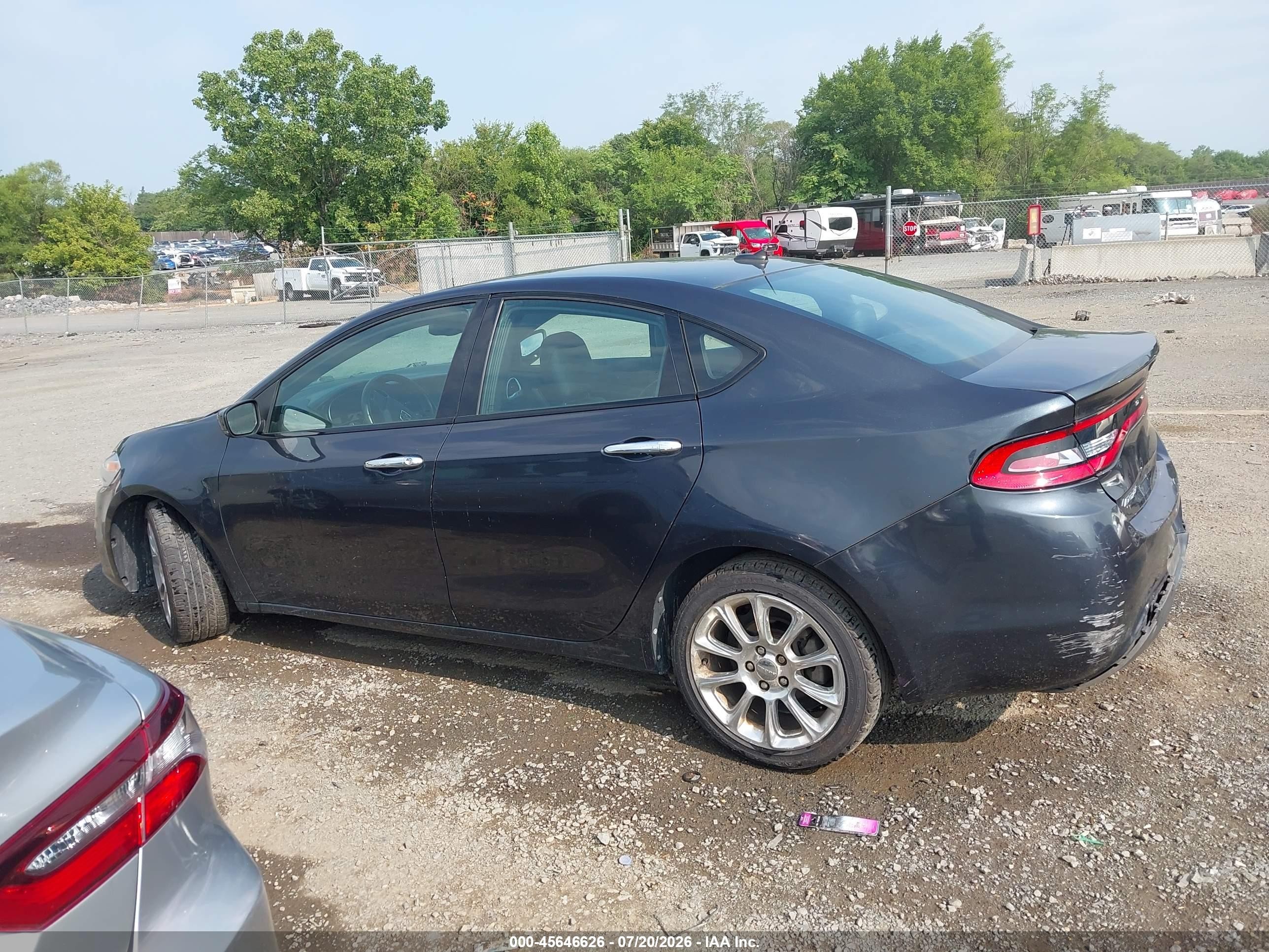 2013 Dodge Dart Limited Black vin: 1C3CDFCA5DD216650