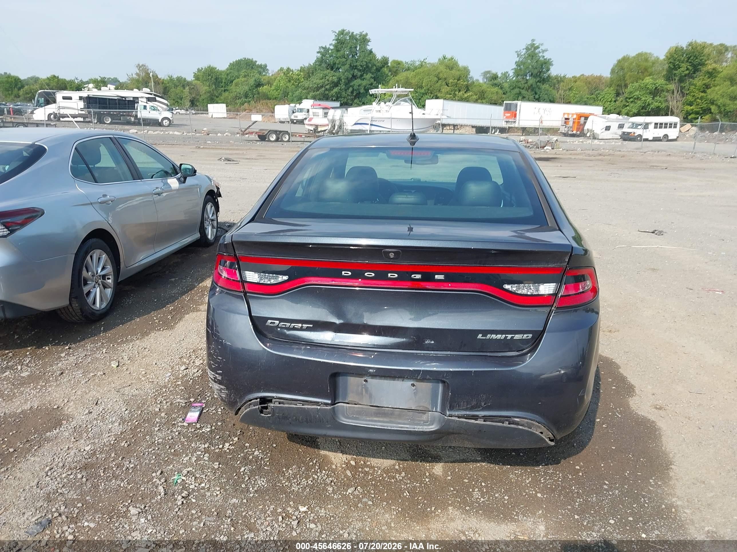 2013 Dodge Dart Limited Black vin: 1C3CDFCA5DD216650