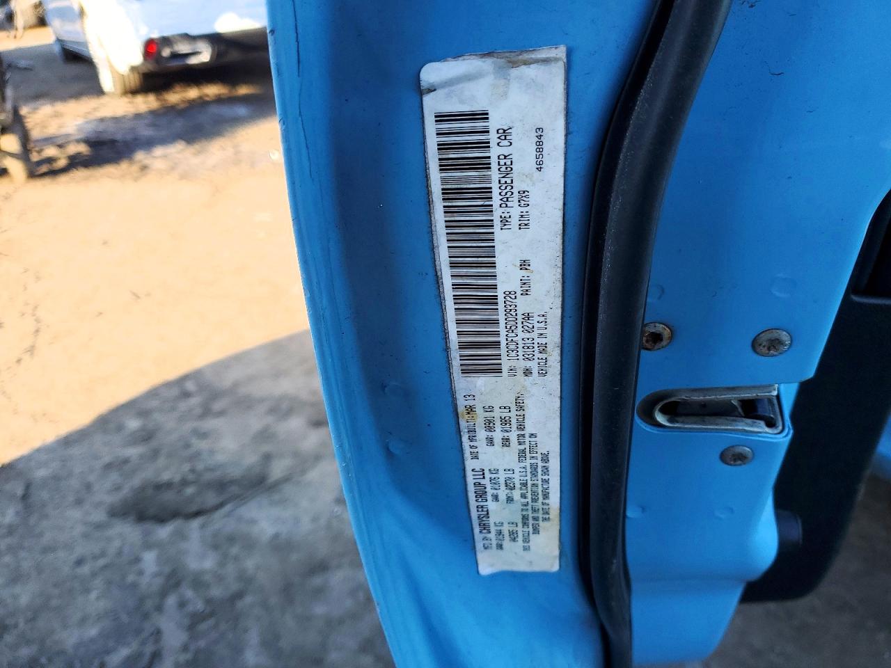 2013 Dodge Dart Limited Blue vin: 1C3CDFCA5DD293728