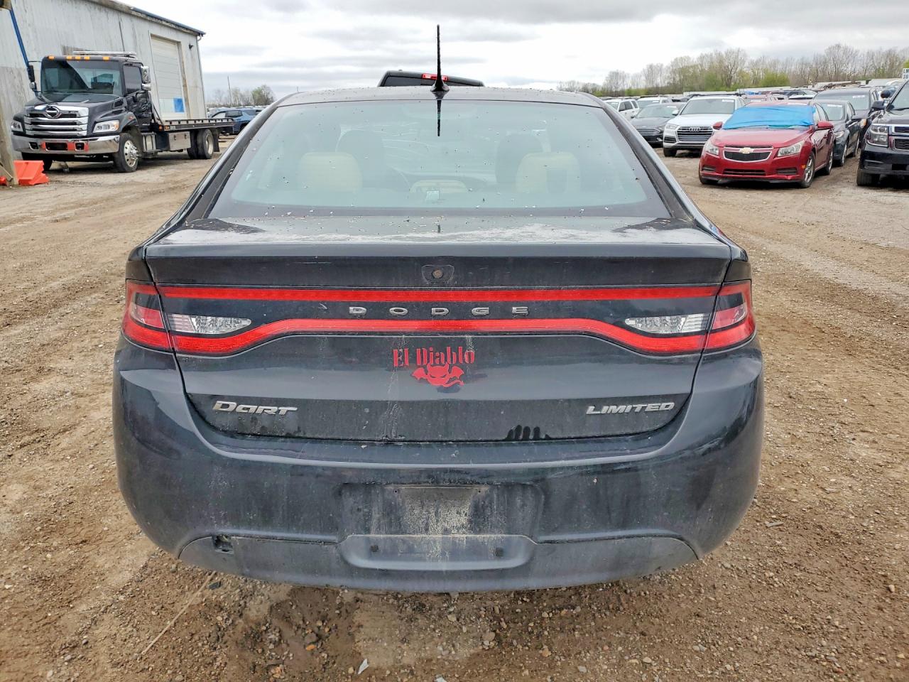 2013 Dodge Dart Limited Black vin: 1C3CDFCA6DD225177