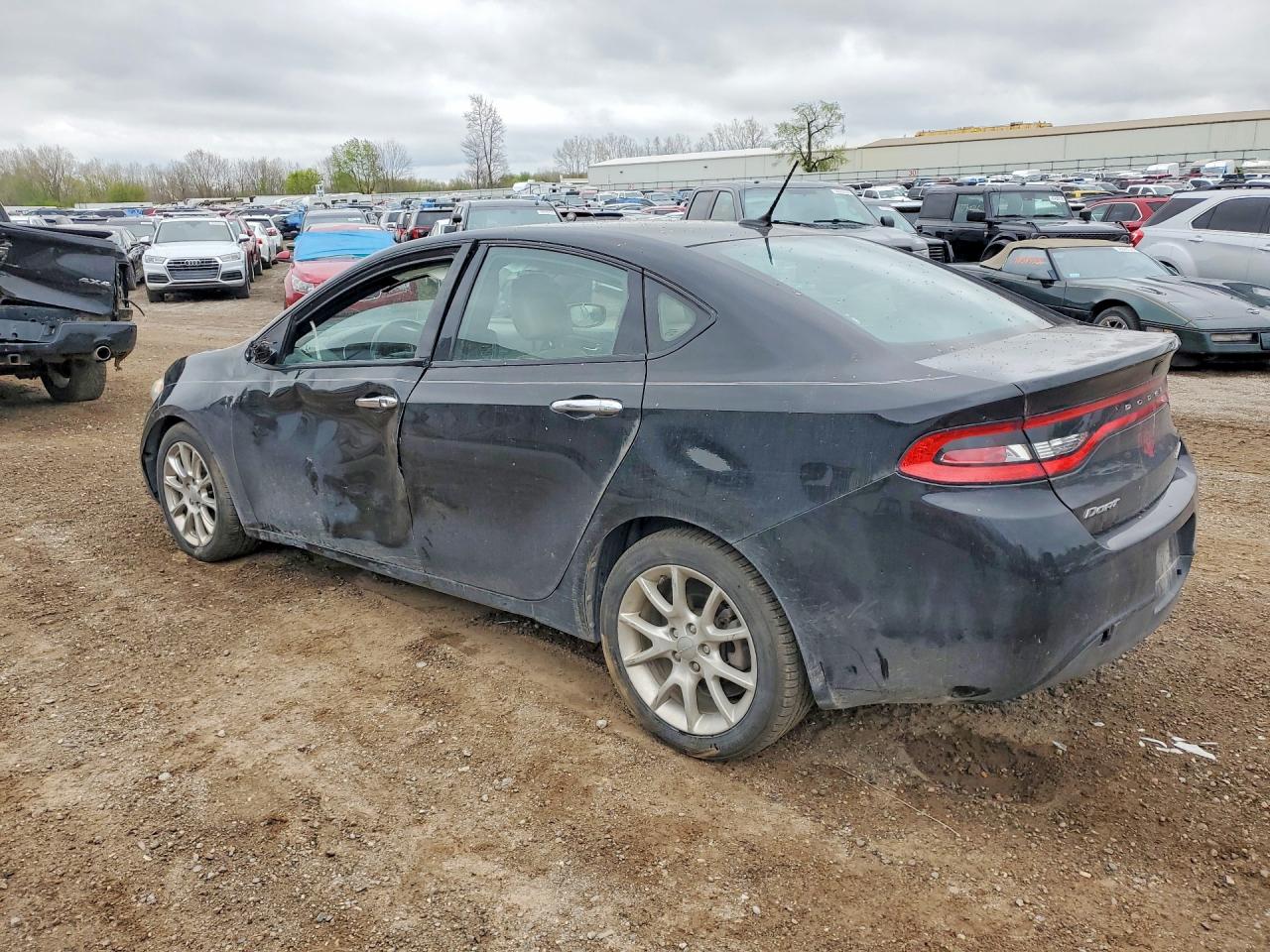 2013 Dodge Dart Limited Black vin: 1C3CDFCA6DD225177
