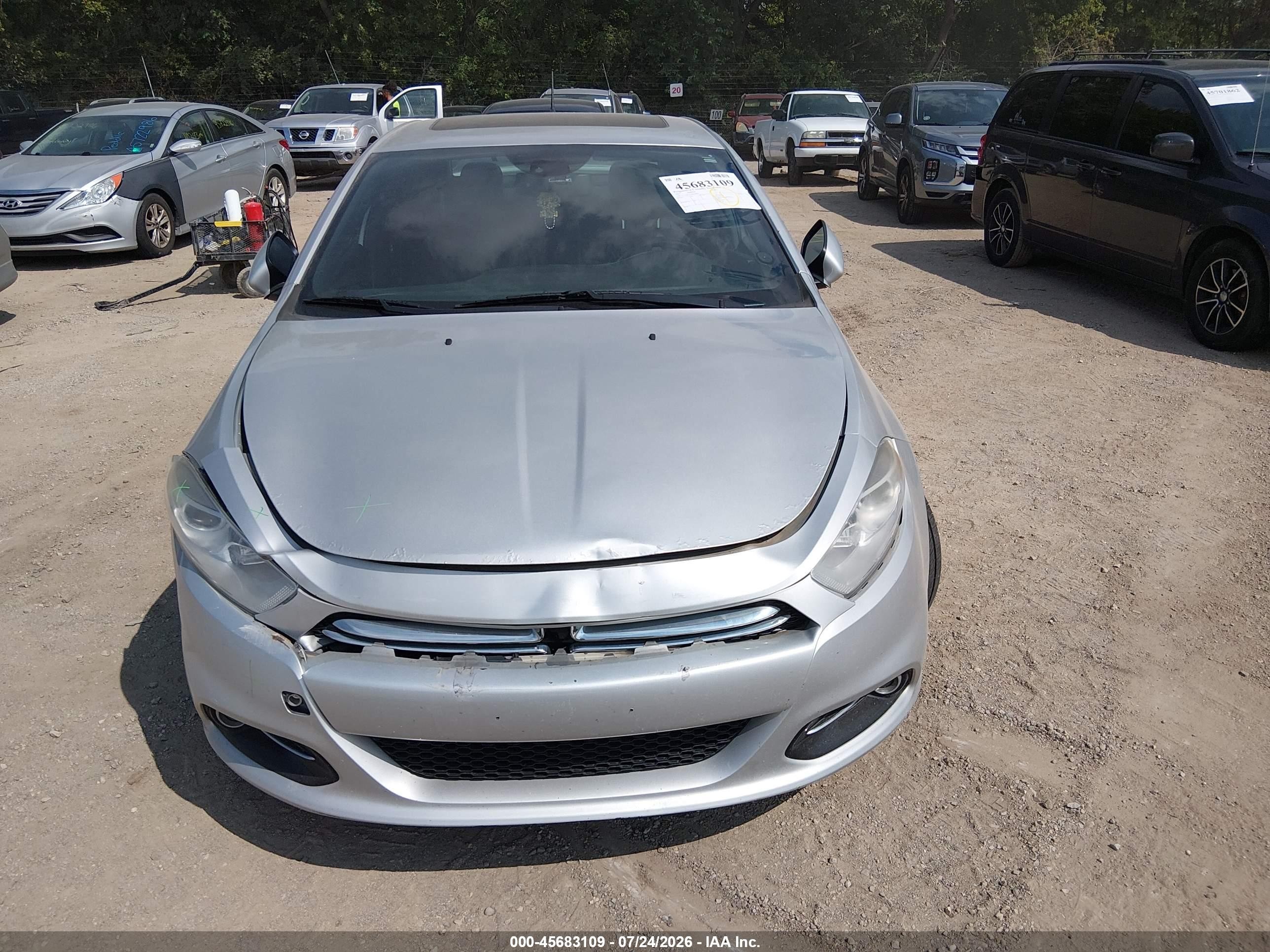 2013 Dodge Dart Limited Silver vin: 1C3CDFCA7DD106859