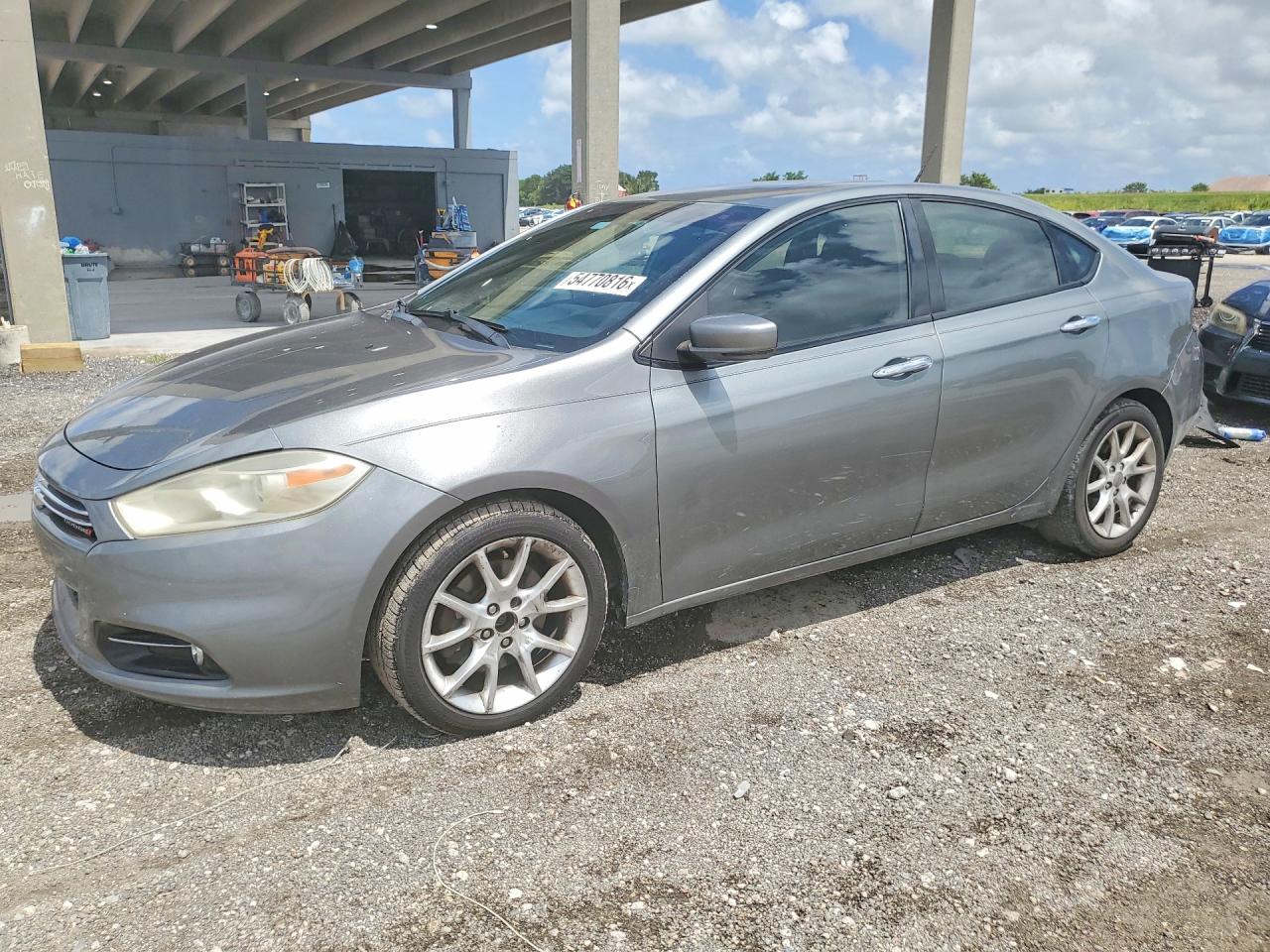 2013 Dodge Dart Limited Gray vin: 1C3CDFCA8DD106837