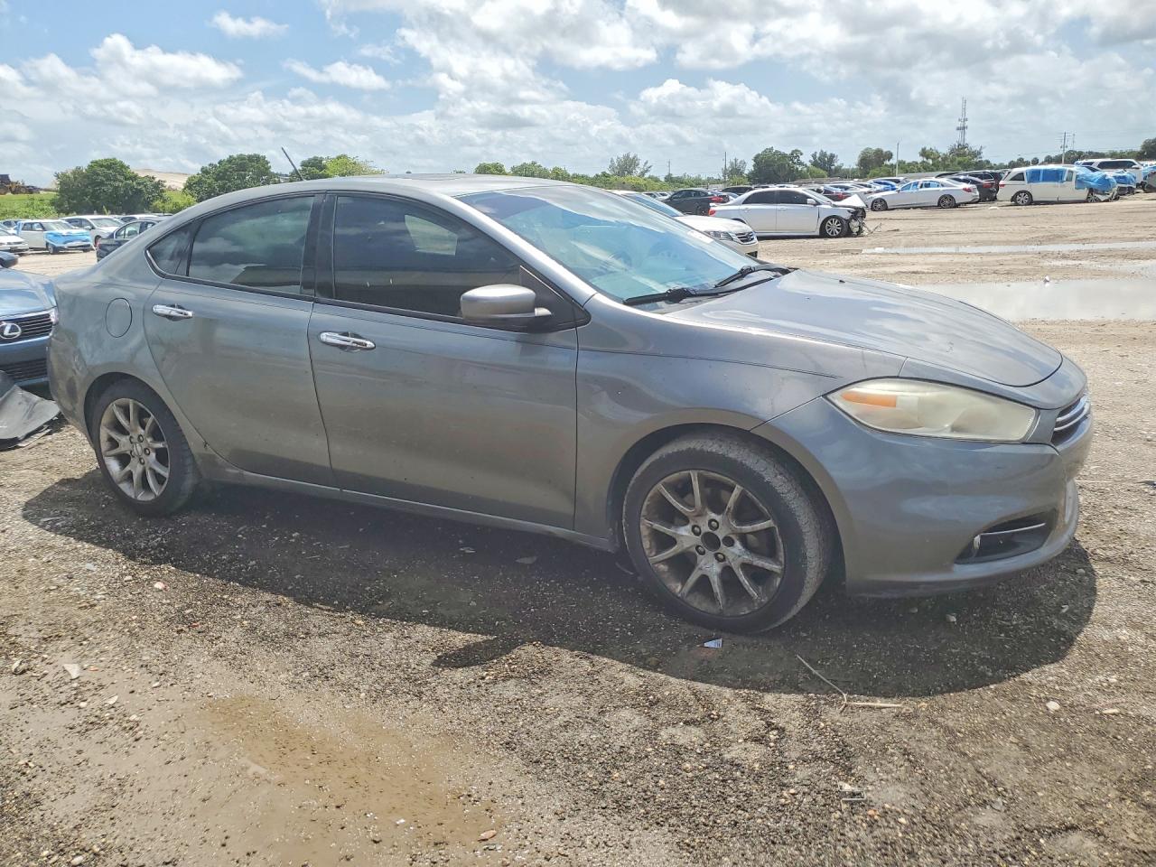 2013 Dodge Dart Limited Gray vin: 1C3CDFCA8DD106837
