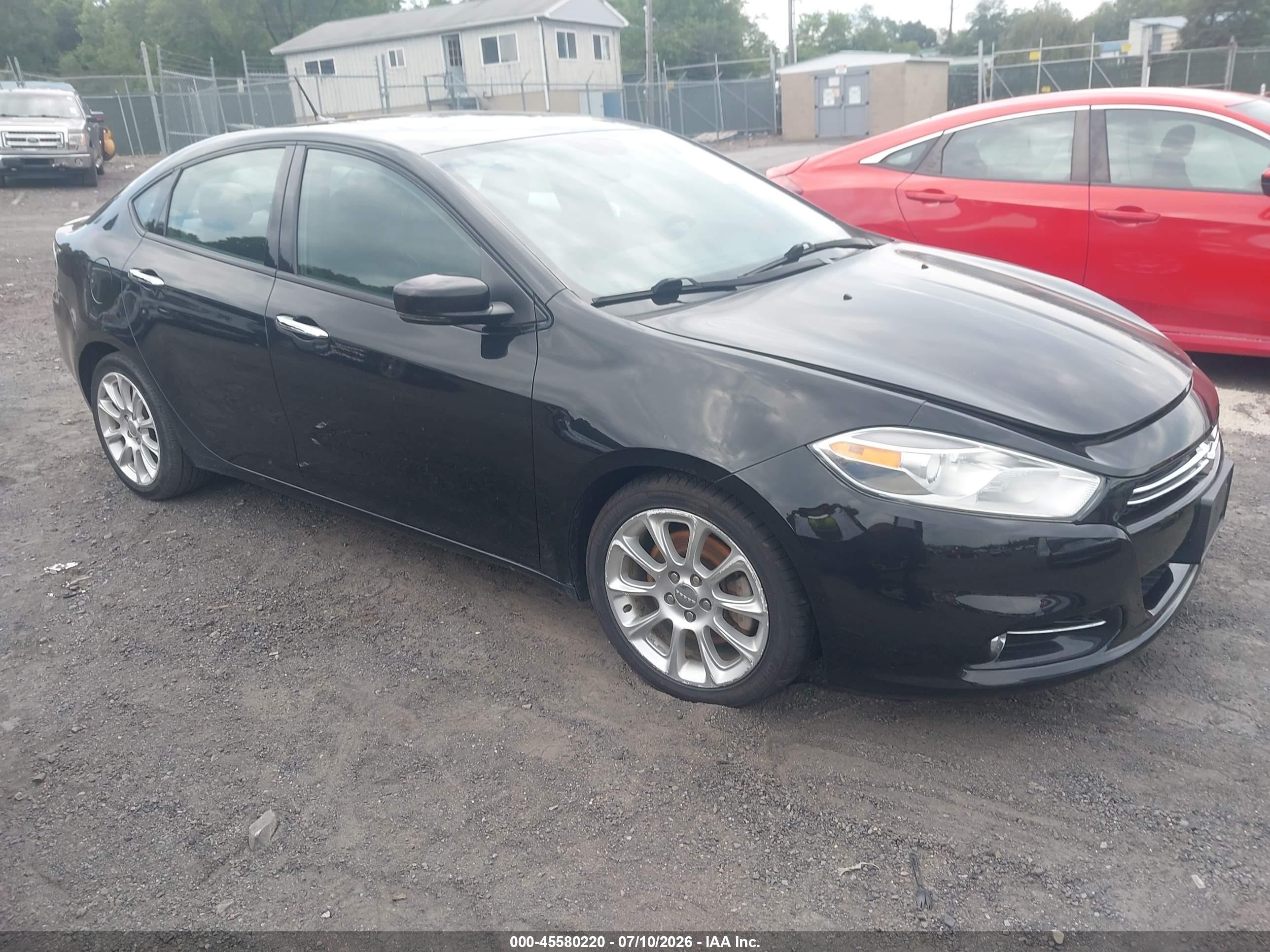 2013 Dodge Dart Limited Black vin: 1C3CDFCA8DD322008