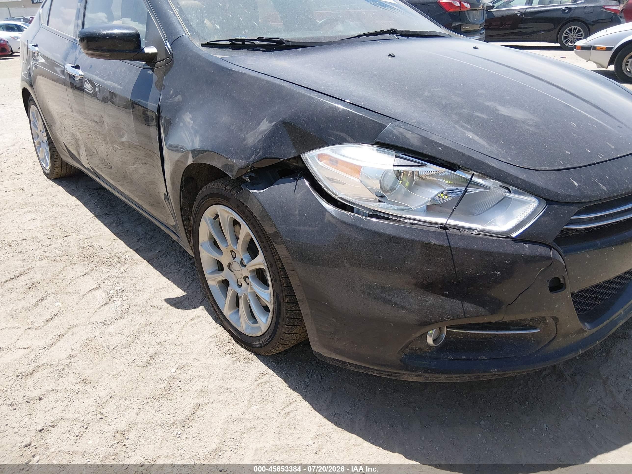 2013 Dodge Dart Limited Black vin: 1C3CDFCA8DD324759