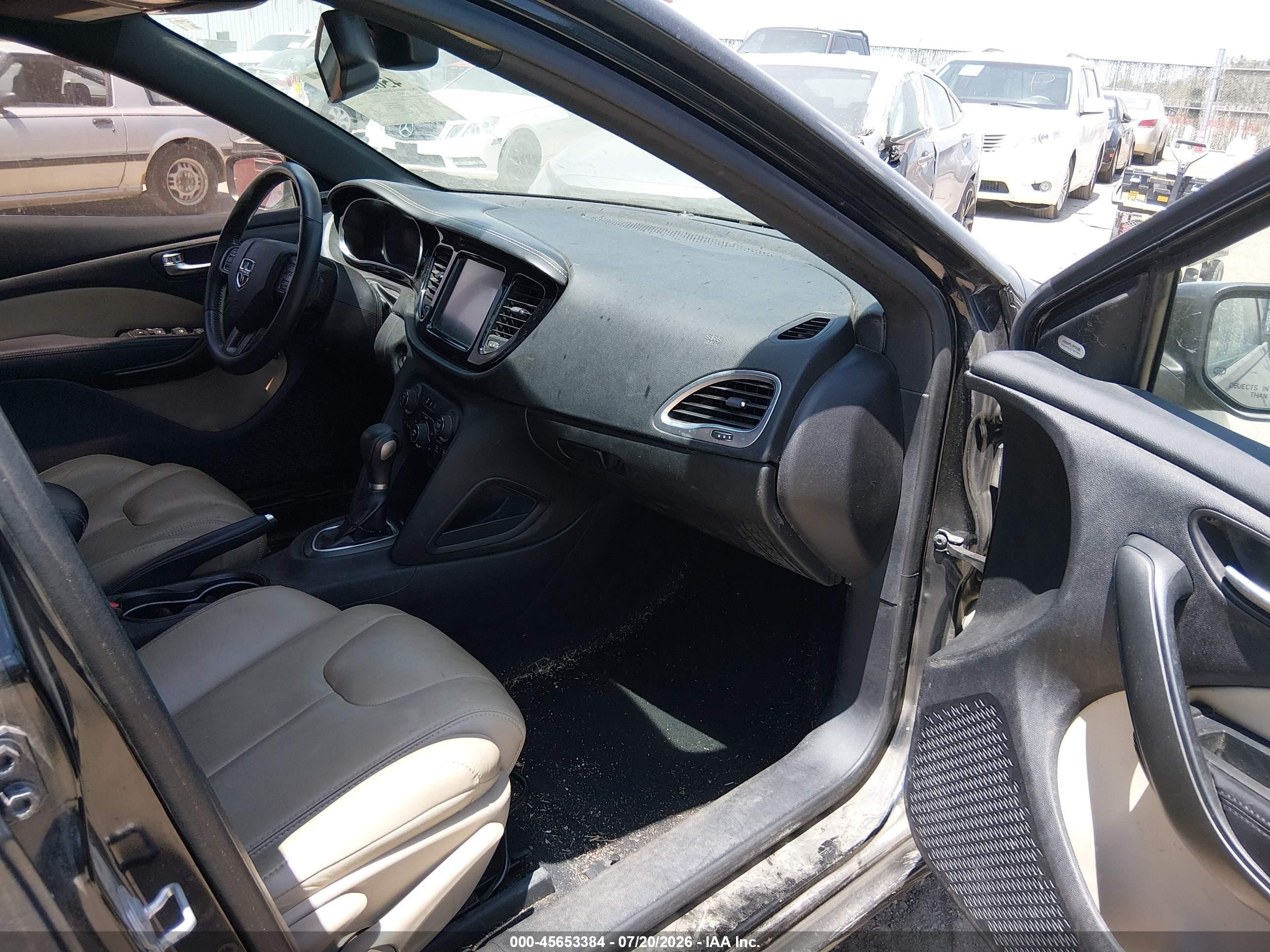 2013 Dodge Dart Limited Black vin: 1C3CDFCA8DD324759