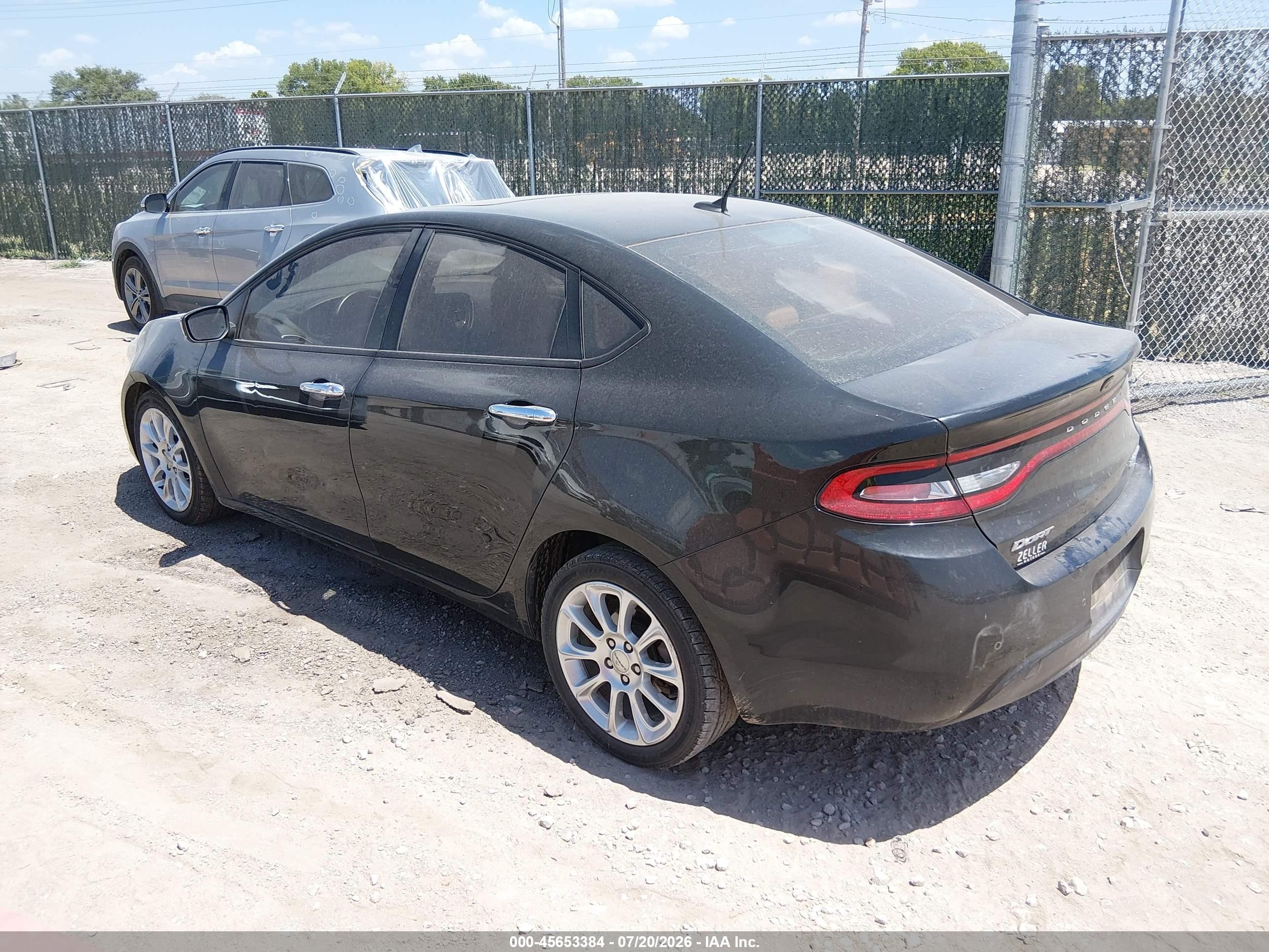 2013 Dodge Dart Limited Black vin: 1C3CDFCA8DD324759